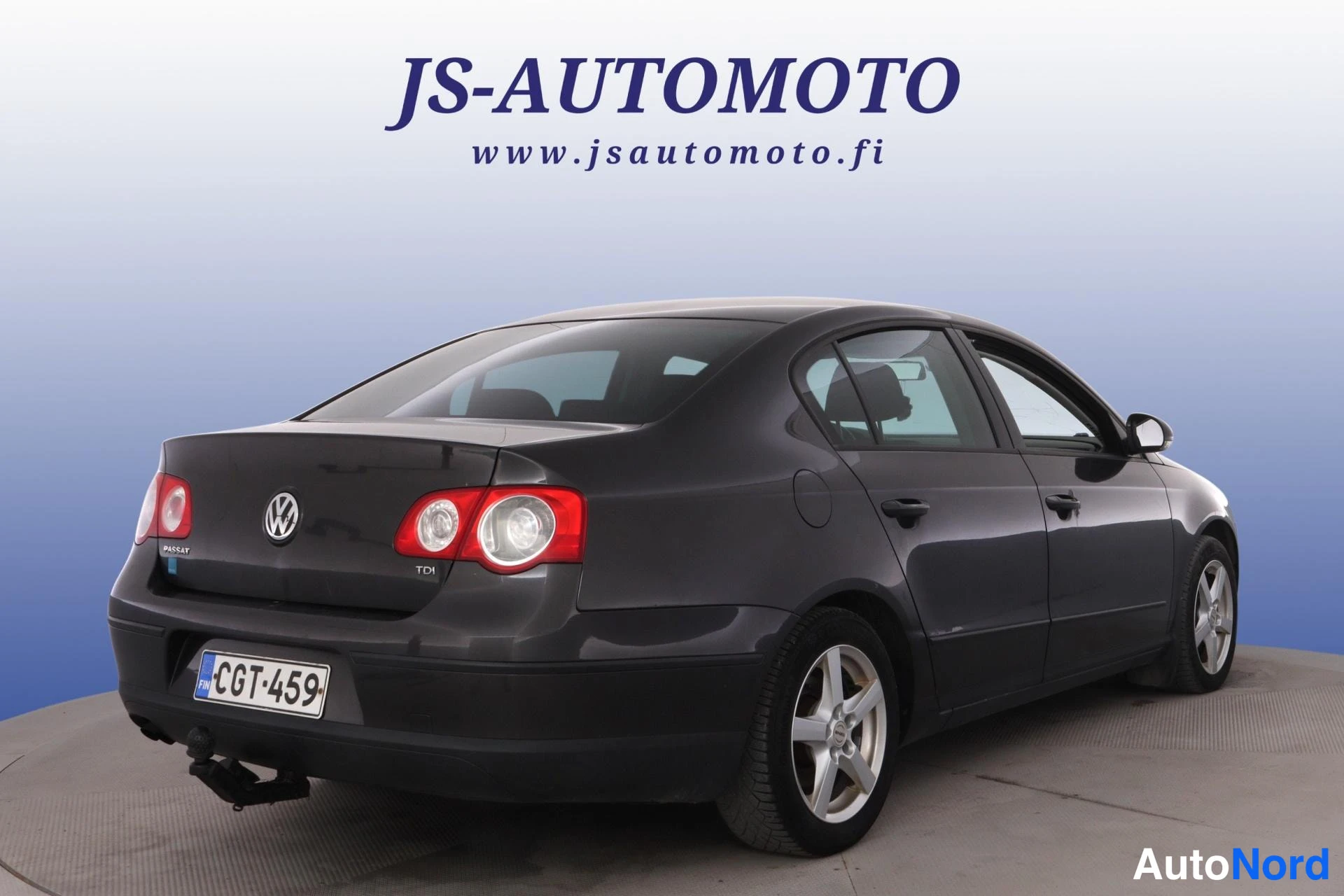 Musta Volkswagen Passat 2008, takaviisto, kuva 5