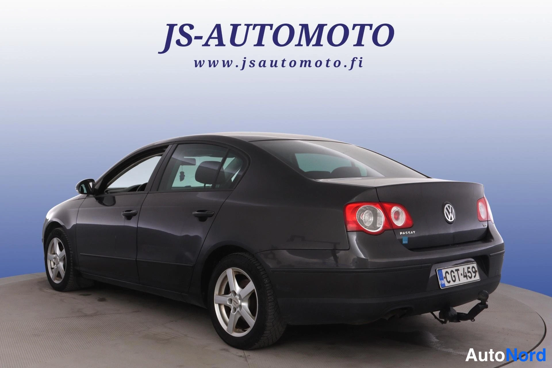 Musta Volkswagen Passat 2008, takaviisto, kuva 6