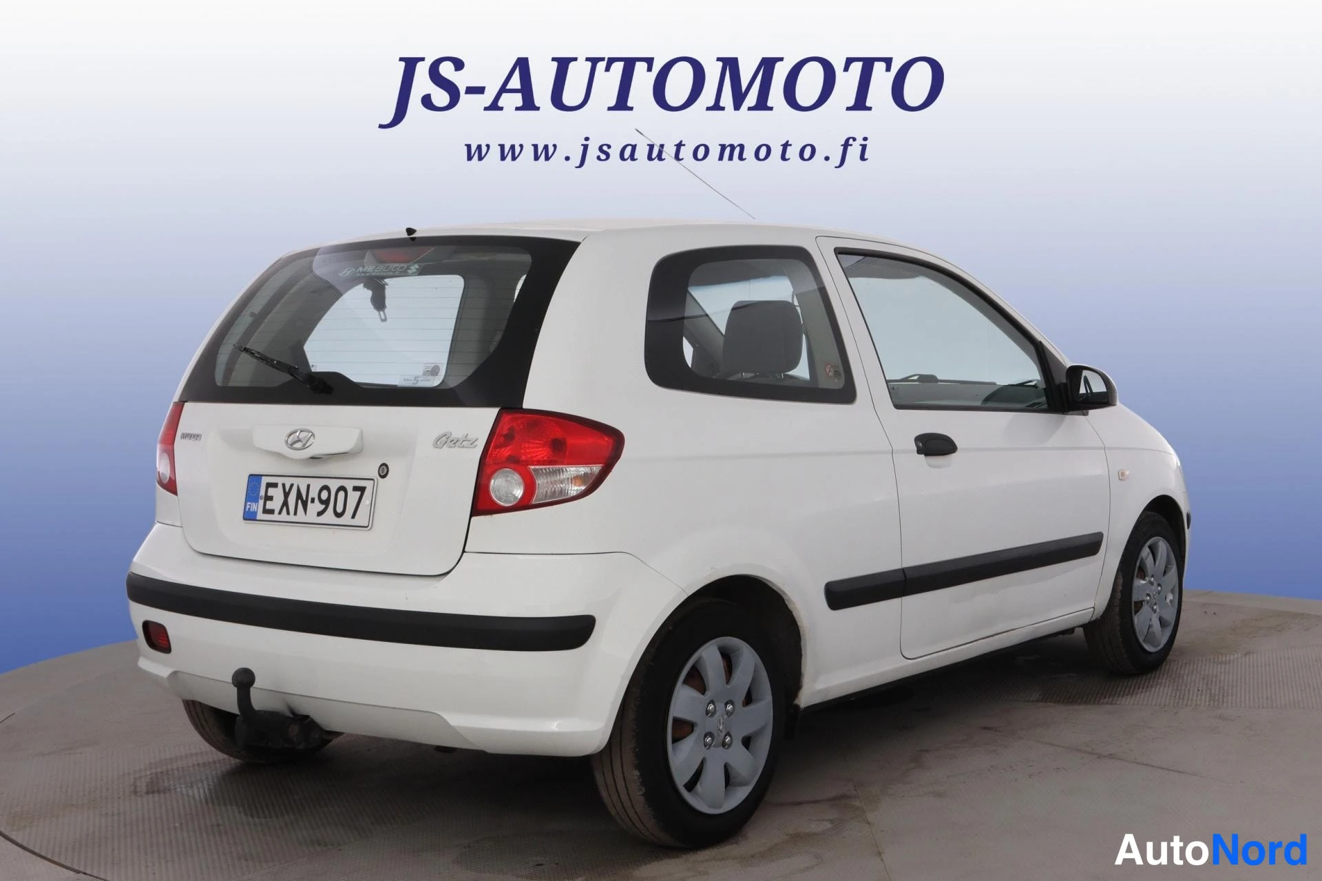 Valkoinen Hyundai Getz 2005, takaviisto, kuva 5