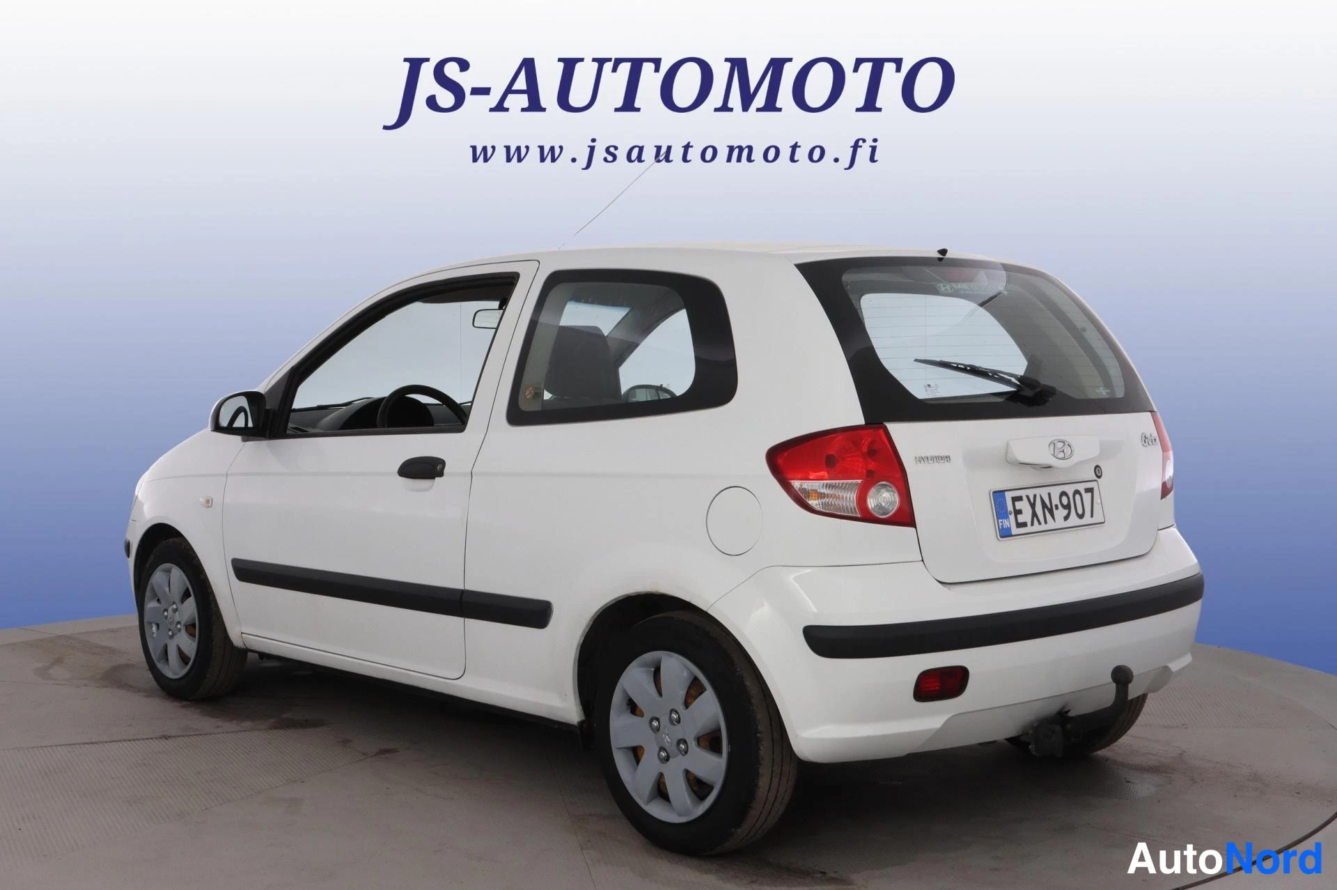 Valkoinen Hyundai Getz 2005, takaviisto, kuva 6