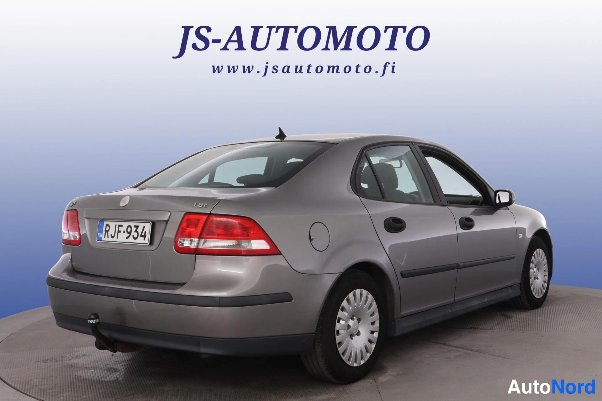 Grey Saab 9-3 2005, rear three-quarter, photo 5