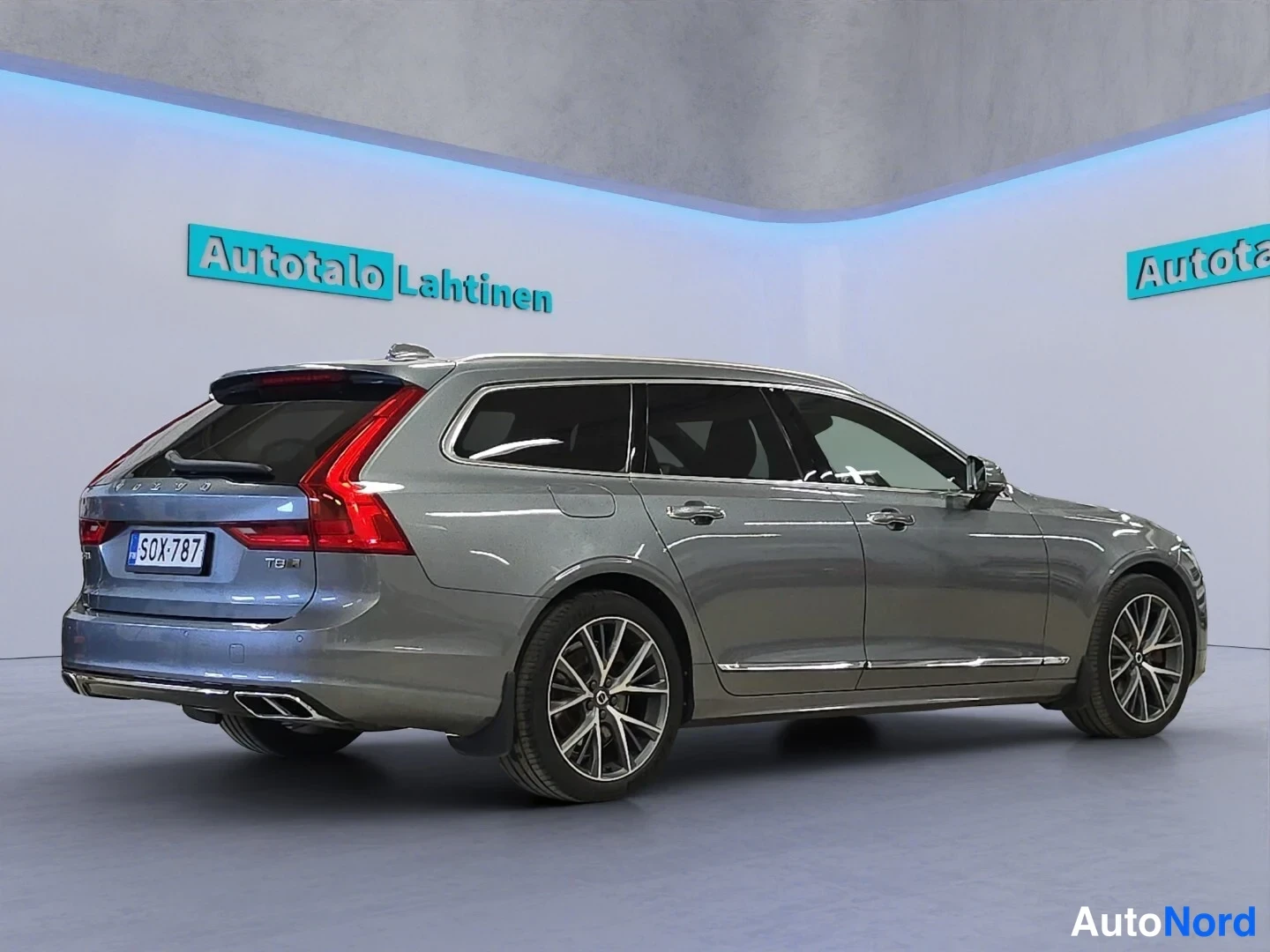 Grey Volvo V90 2020, rear three-quarter, photo 7