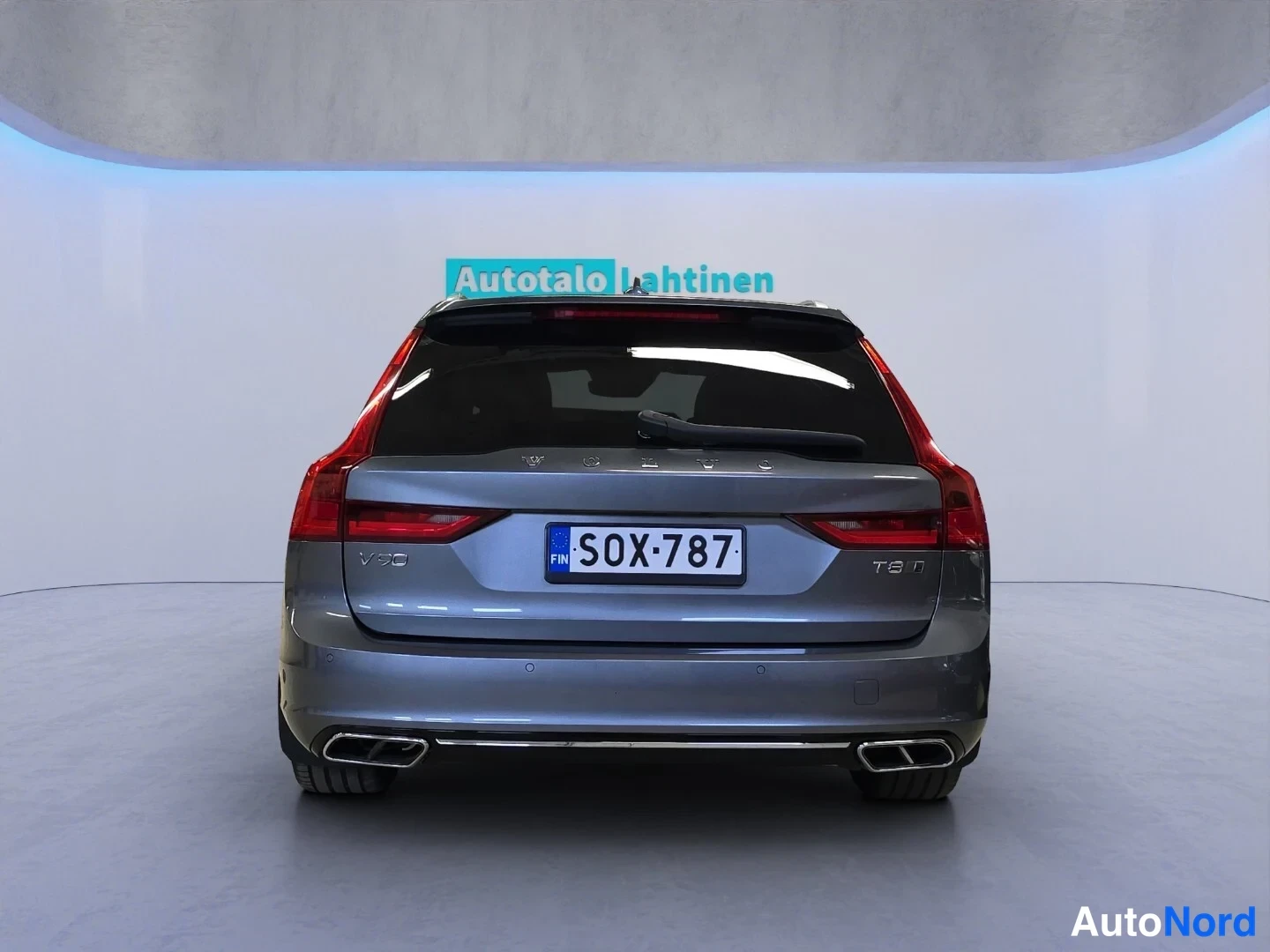 Grey Volvo V90 2020, rear, photo 8