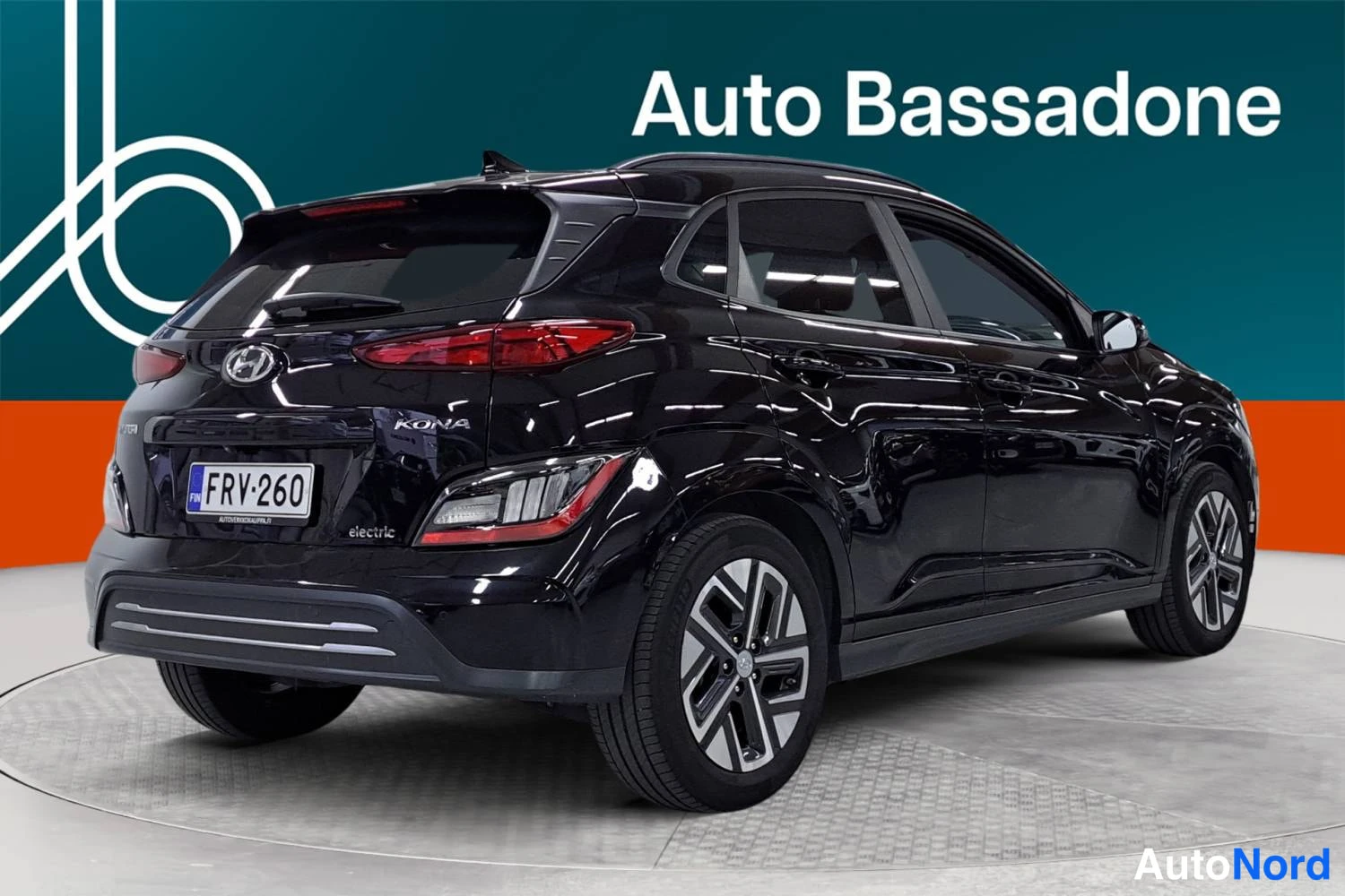 Musta Hyundai Kona electric 2021, takaviisto, kuva 7