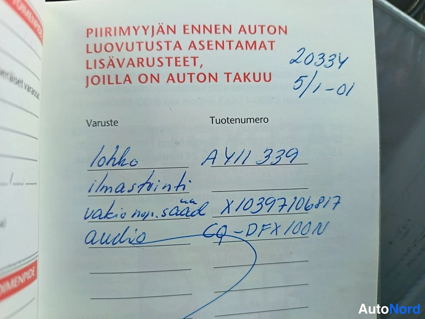 Harmaa Toyota Camry 2001, asiakirja, kuva 30