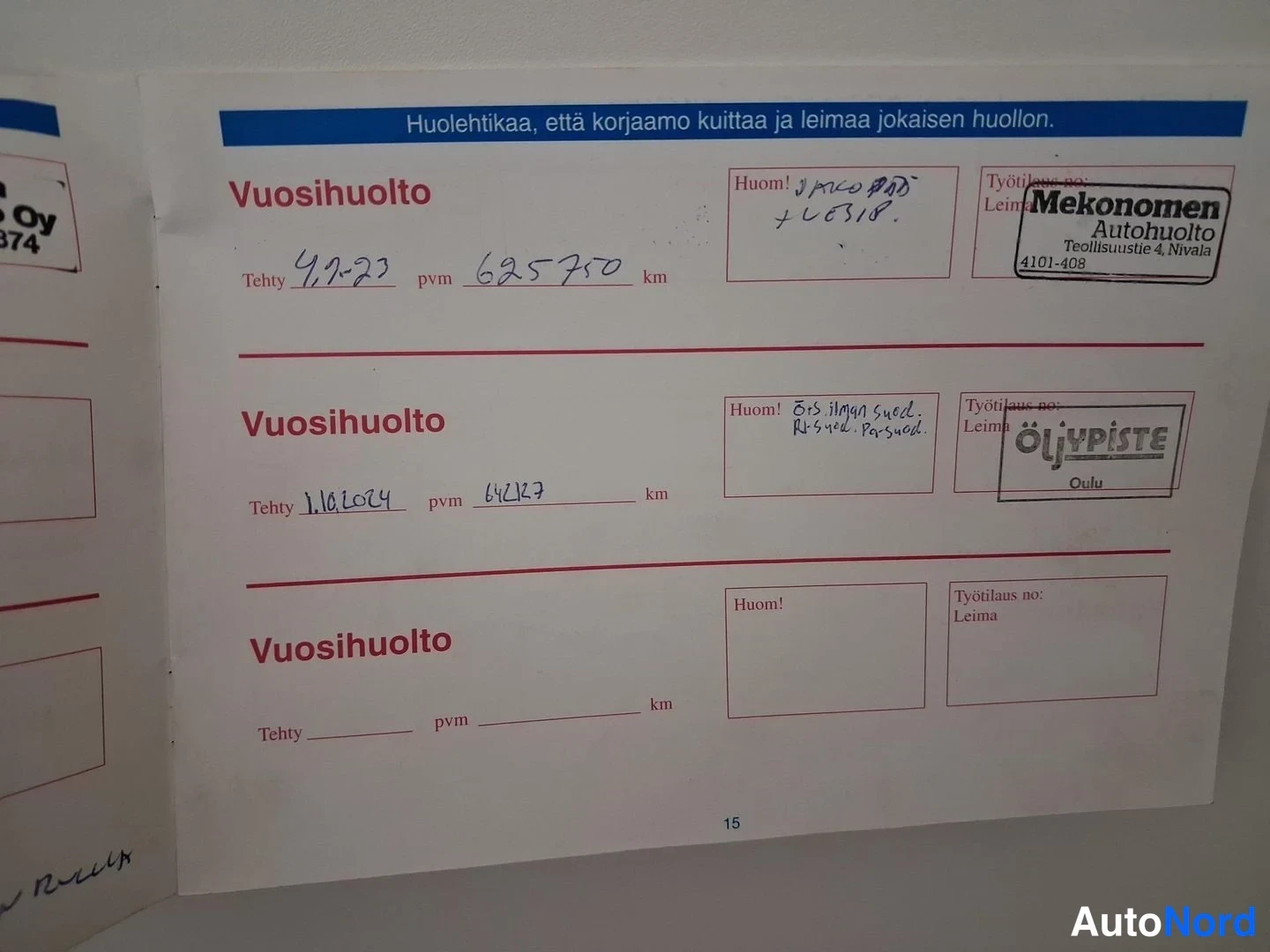 Punainen Volvo V70 2002, asiakirja, kuva 27