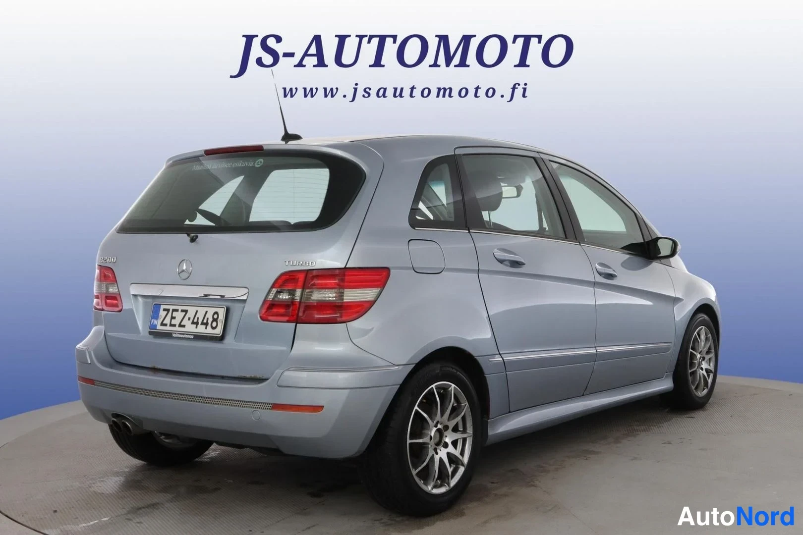 Sininen Mercedes-Benz B 200 2005, takaviisto, kuva 5