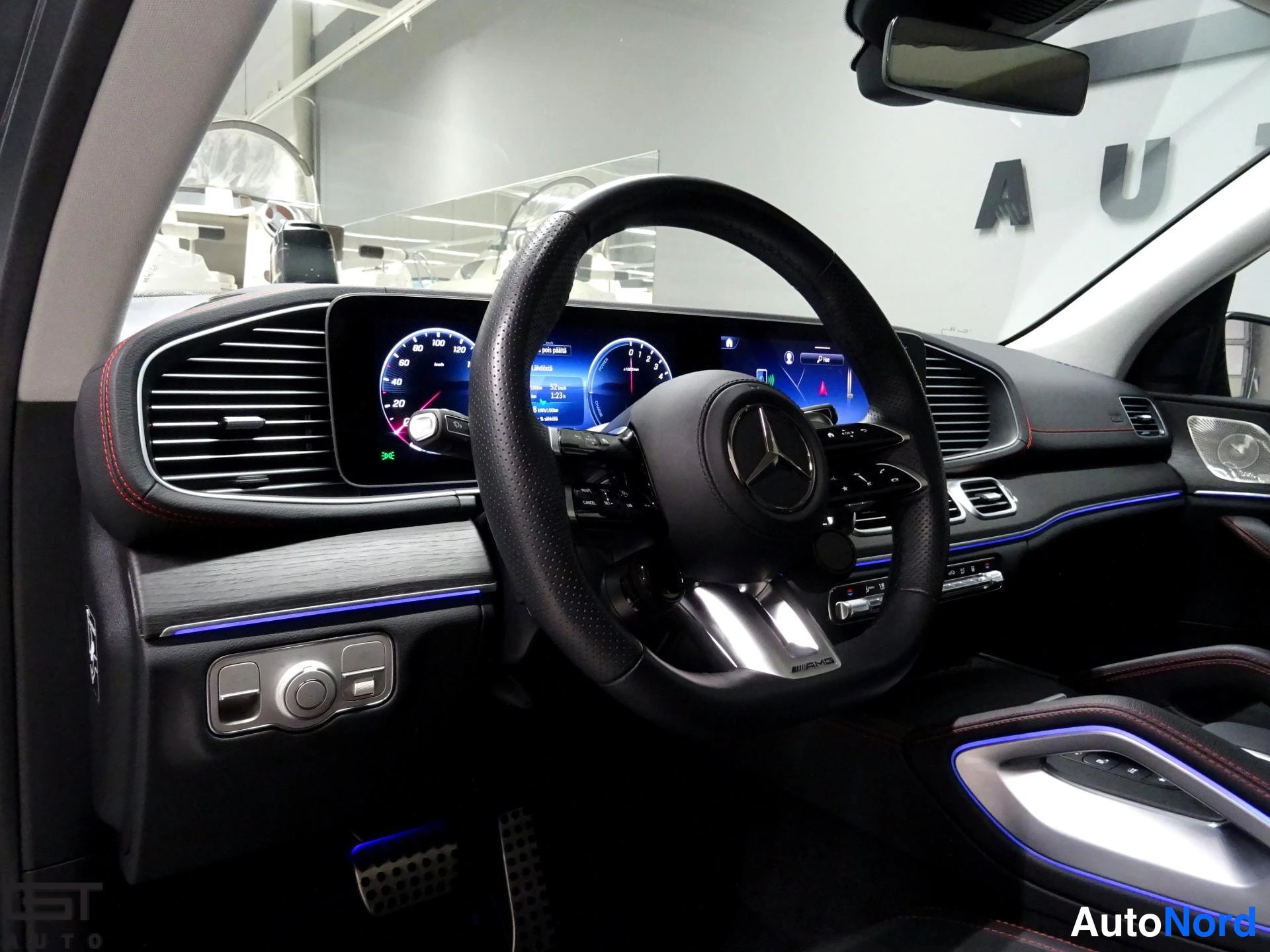 Grey Mercedes-Benz GLE 53 2024, cockpit, photo 13