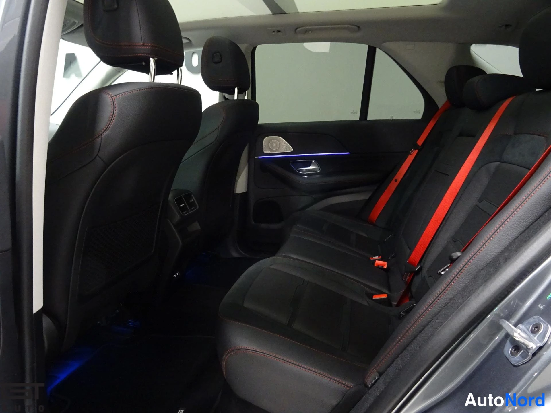 Grey Mercedes-Benz GLE 53 2024, rear seats, photo 25