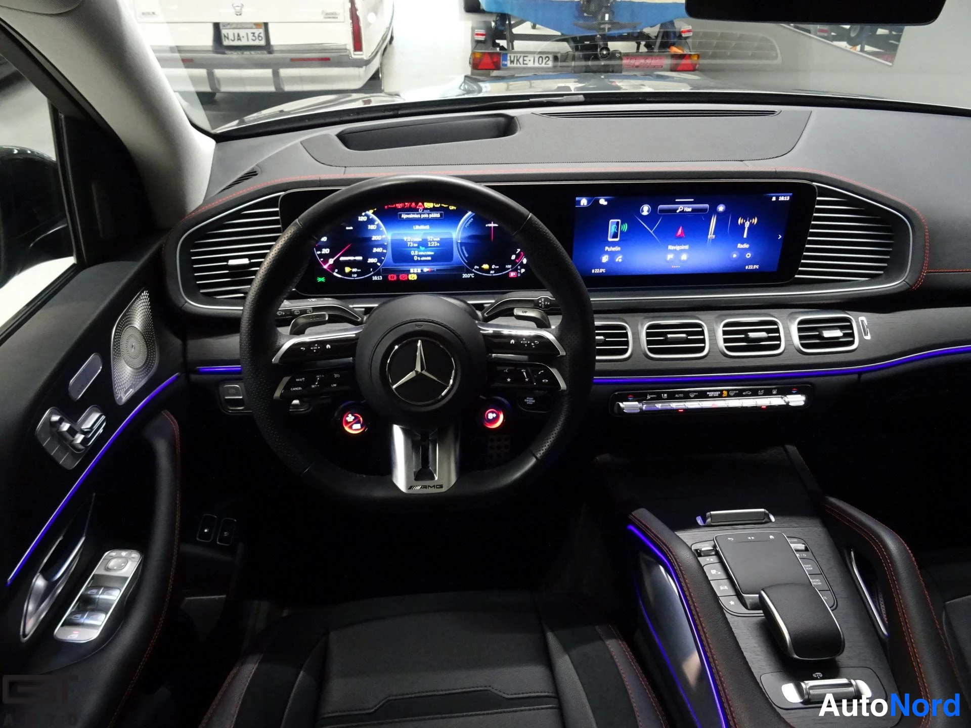 Grey Mercedes-Benz GLE 53 2024, cockpit, photo 16
