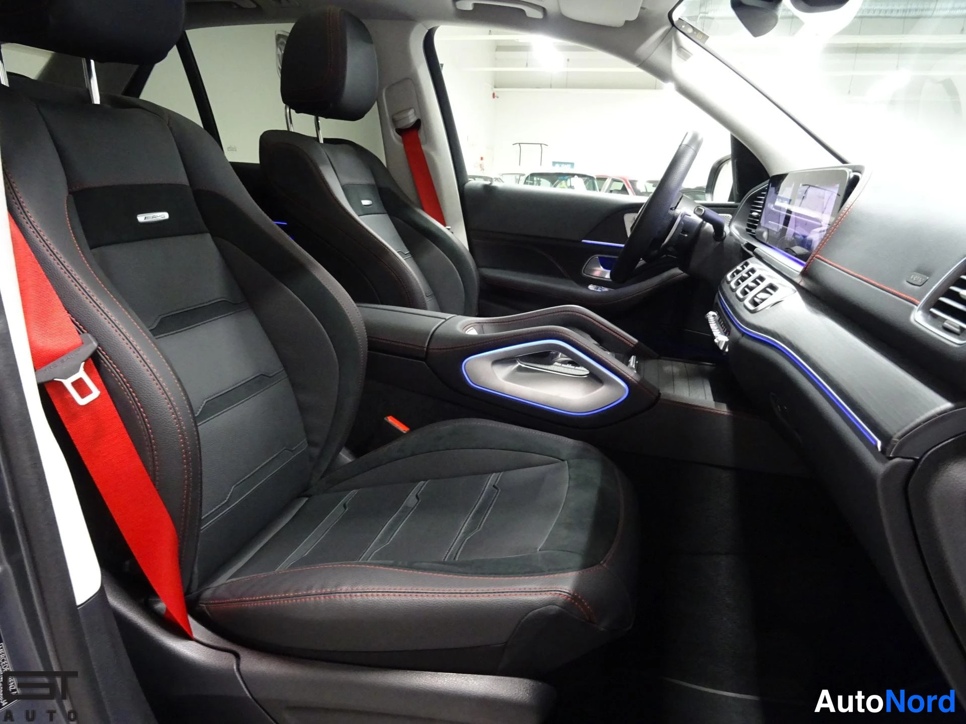 Grey Mercedes-Benz GLE 53 2024, front seats, photo 24