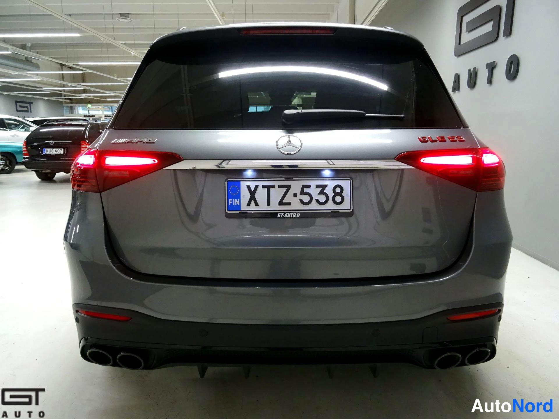 Grey Mercedes-Benz GLE 53 2024, rear, photo 12