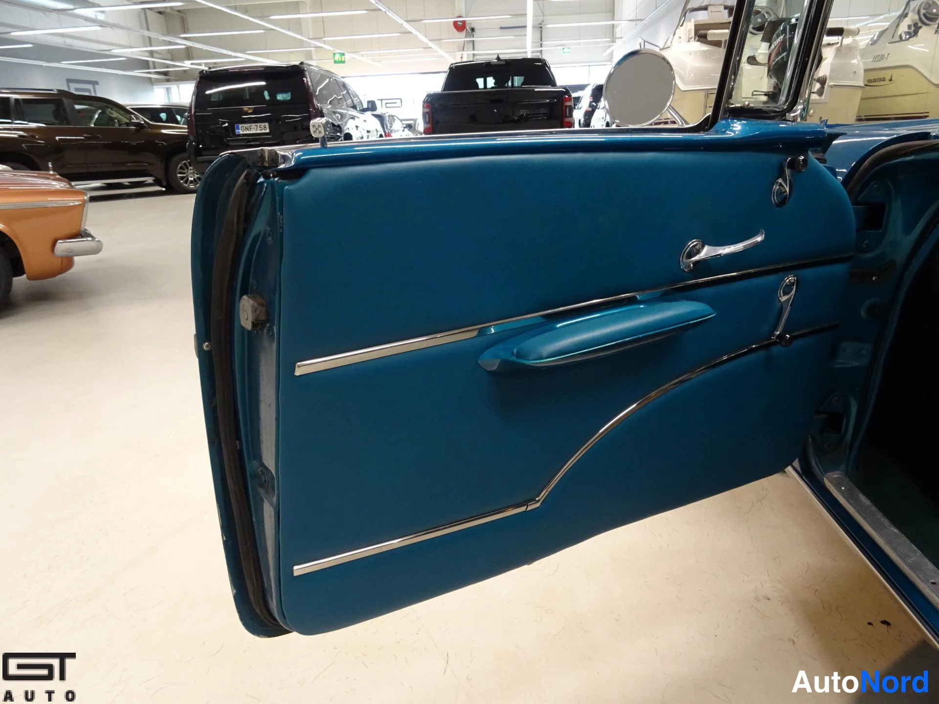Sininen Chevrolet Bel Air 1957, yksityiskohta, kuva 27