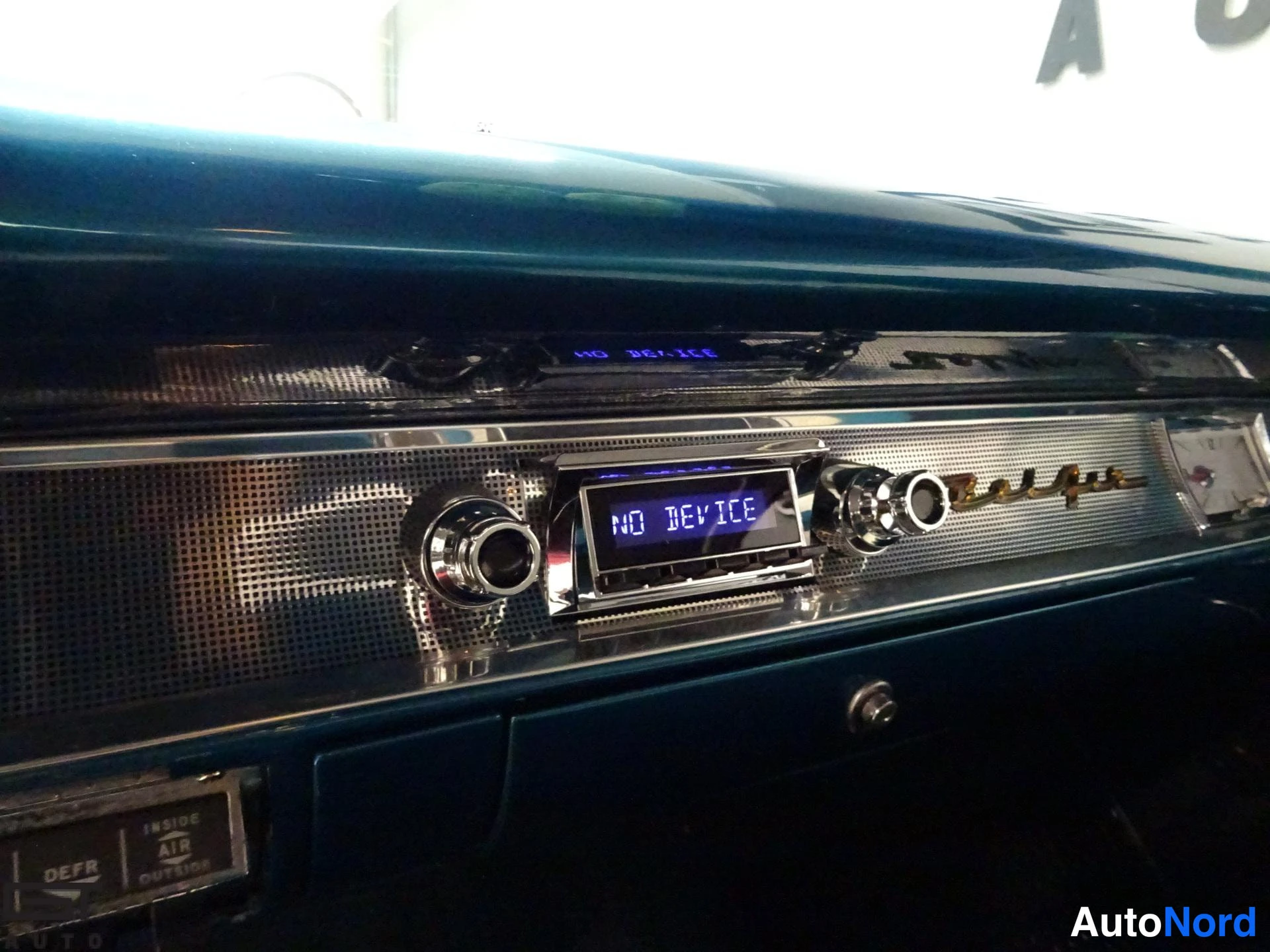 Sininen Chevrolet Bel Air 1957, yksityiskohta, kuva 22