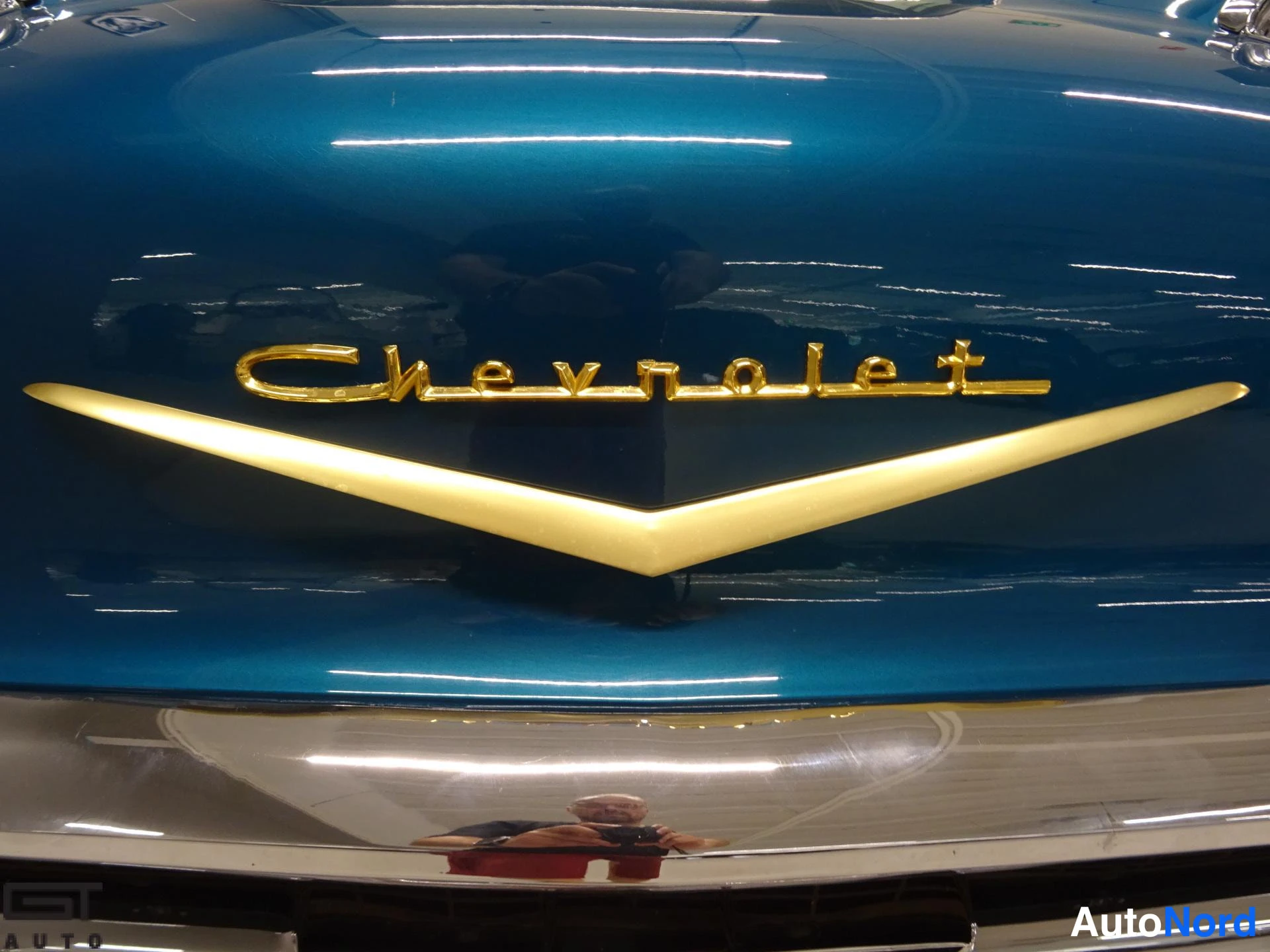 Sininen Chevrolet Bel Air 1957, yksityiskohta, kuva 30
