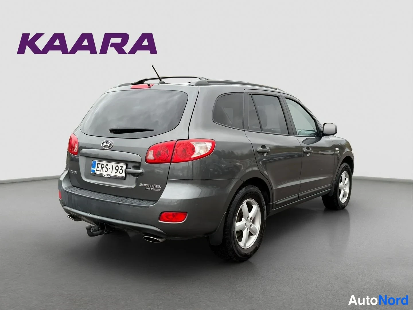 Harmaa Hyundai Santa Fe 2006, takaviisto, kuva 5
