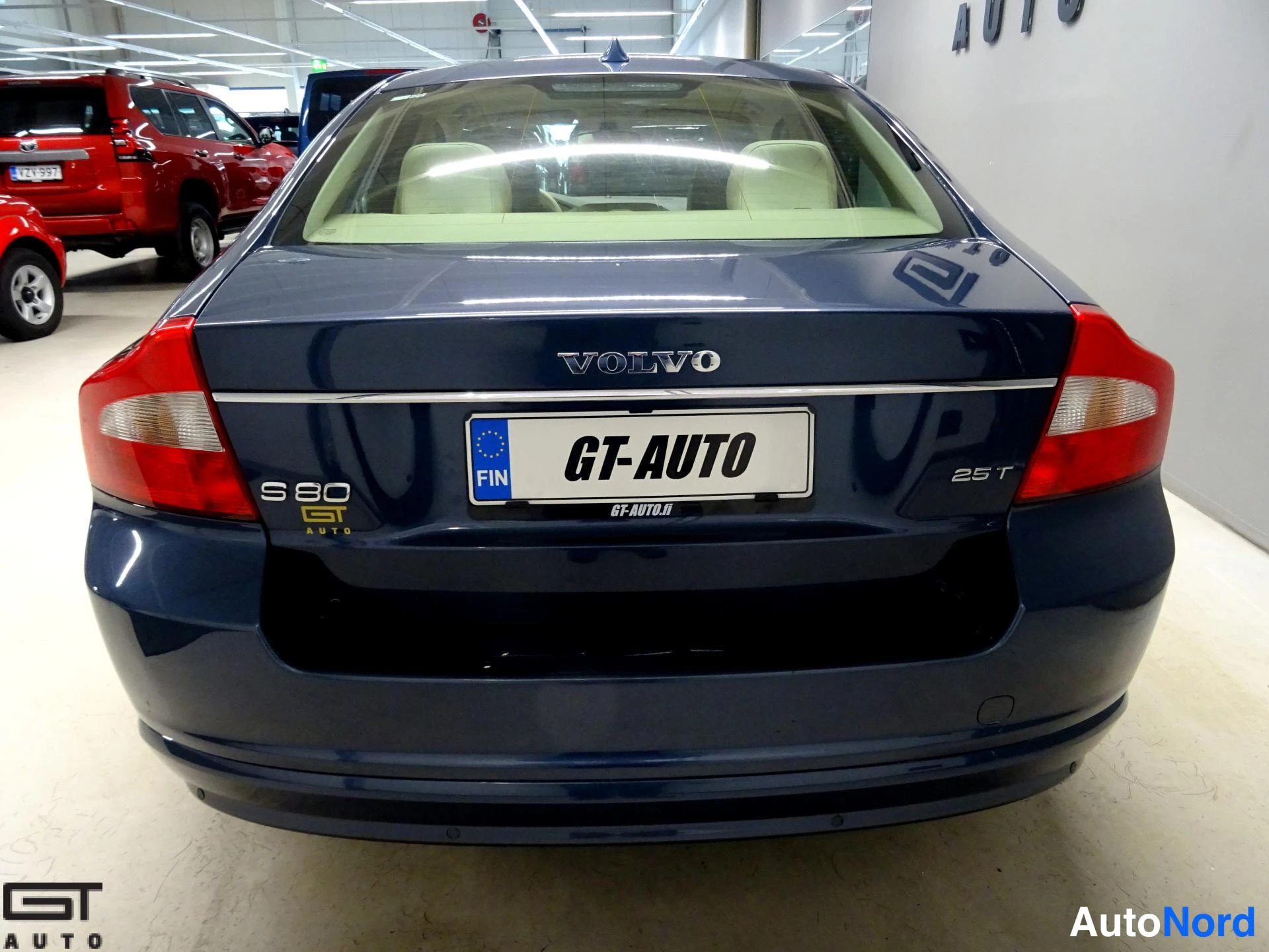 Sininen Volvo S80 2007, takaa, kuva 8