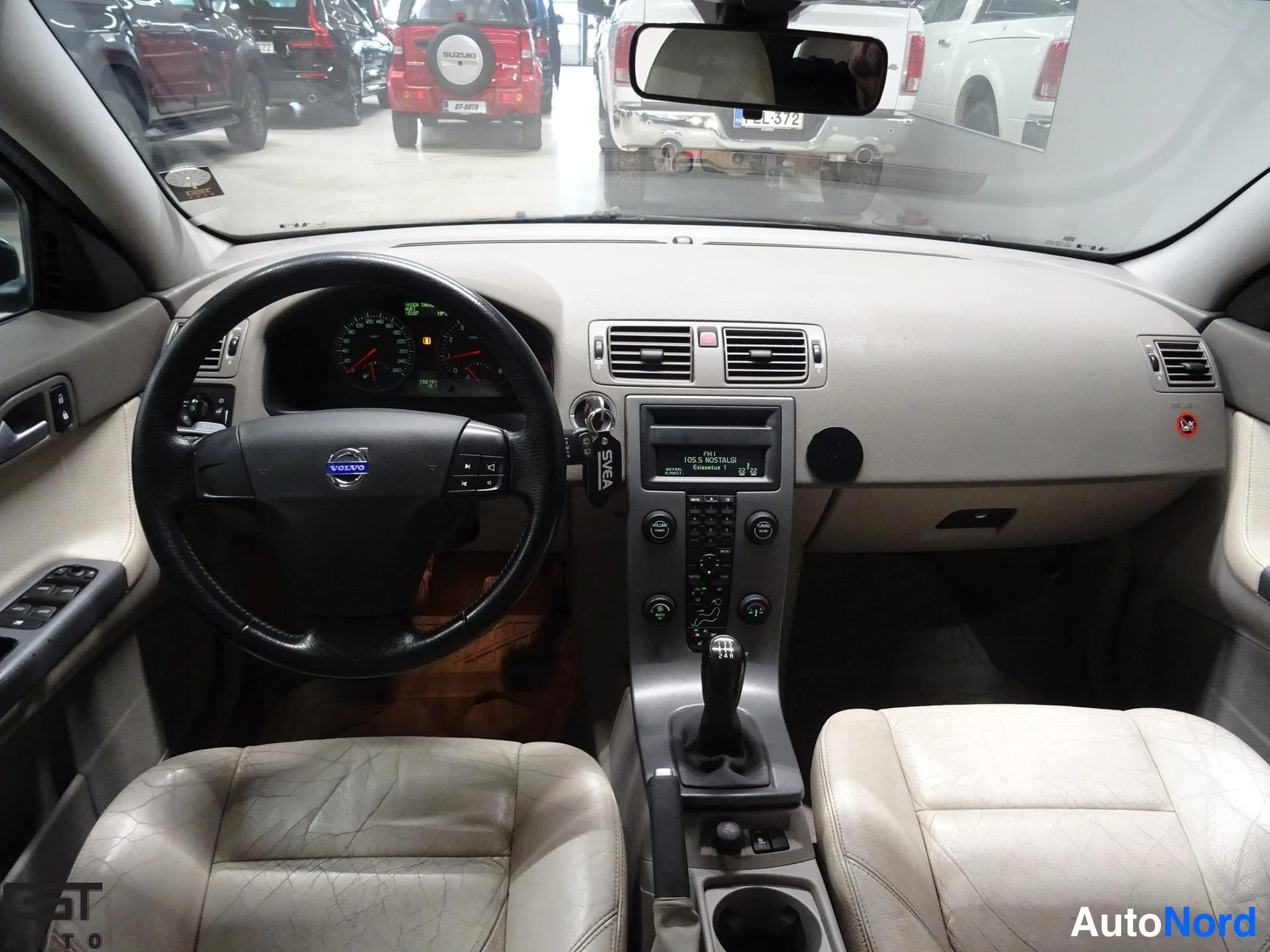 Black Volvo V50 2004, cockpit, photo 12