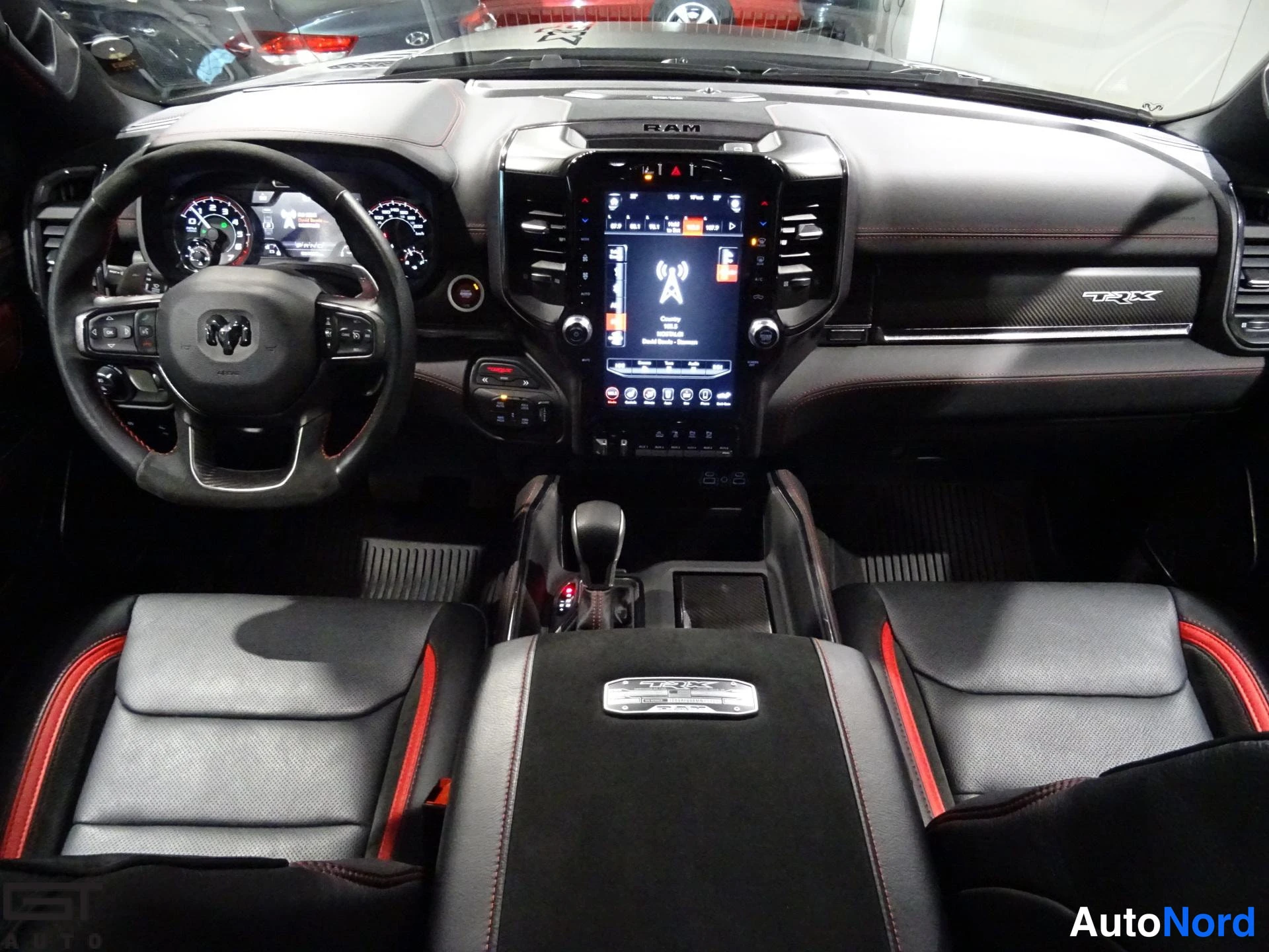 Black Dodge Ram 2021, cockpit, photo 11