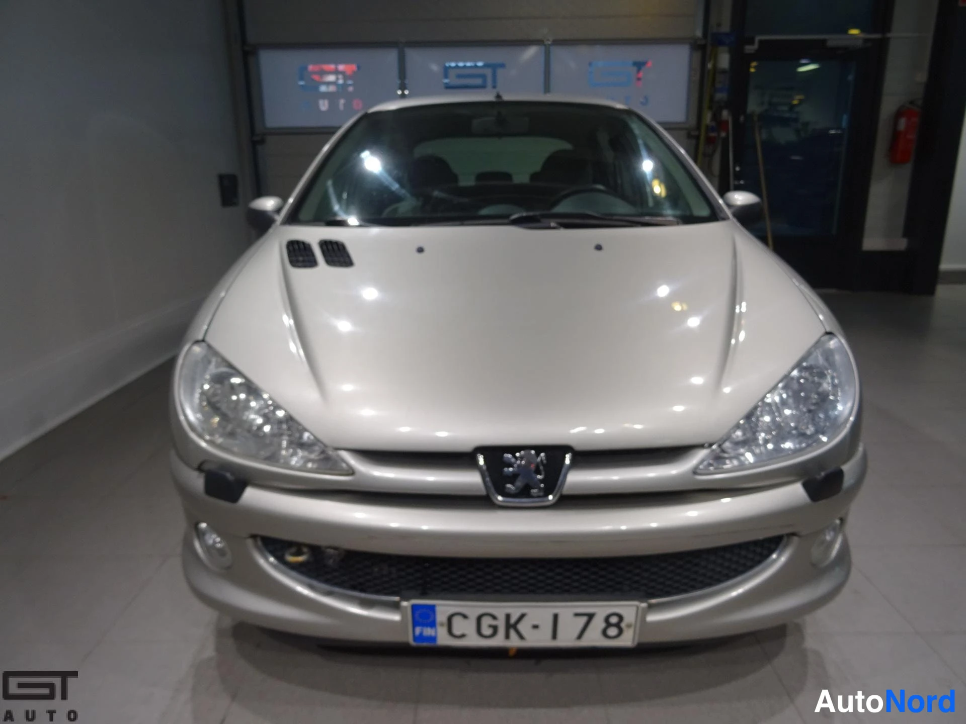 Beige Peugeot 206 2007, edestä, kuva 3