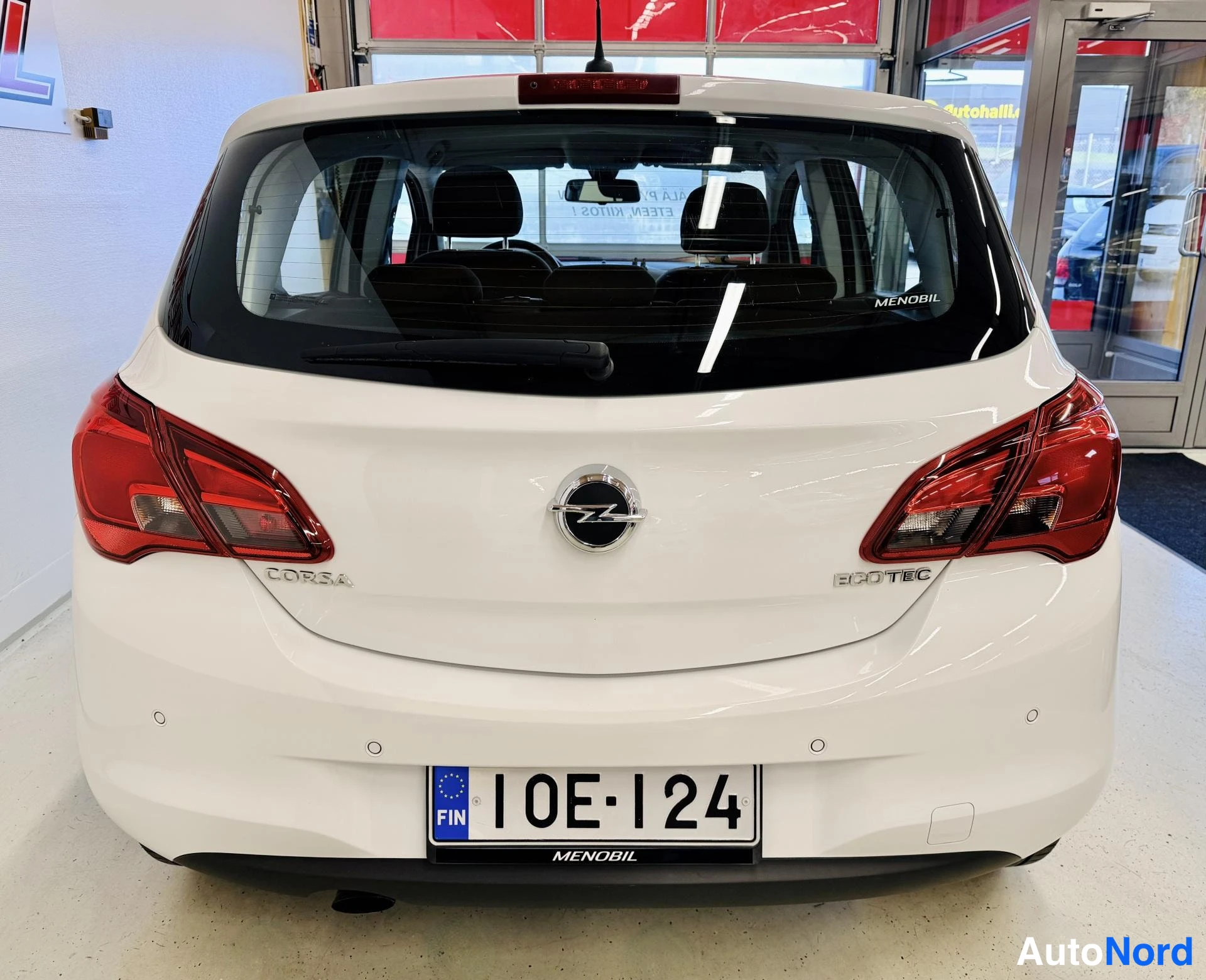 Valkoinen Opel Corsa 2018, takaa, kuva 8