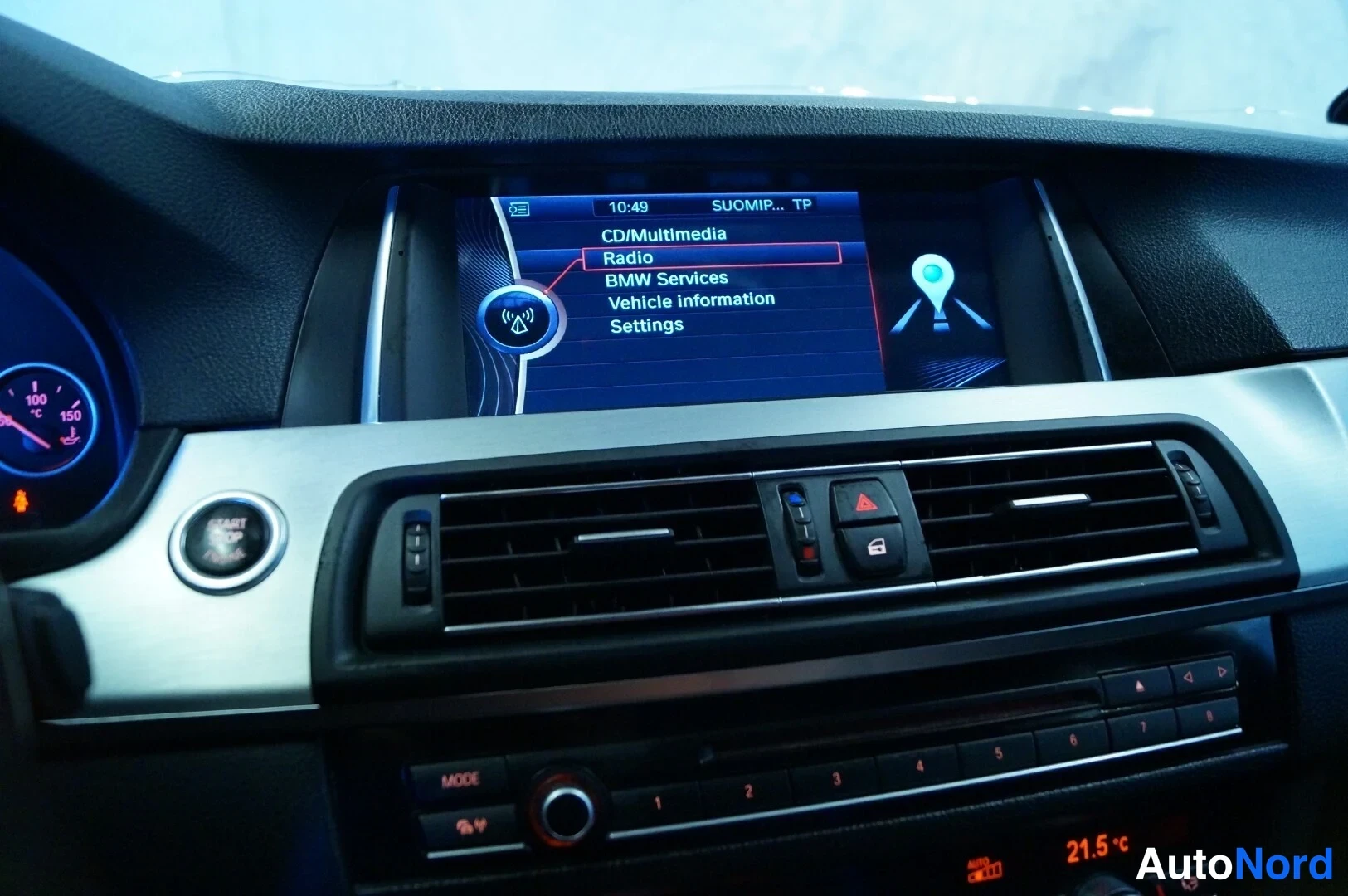 Harmaa BMW 520d 2011, yksityiskohta, kuva 13
