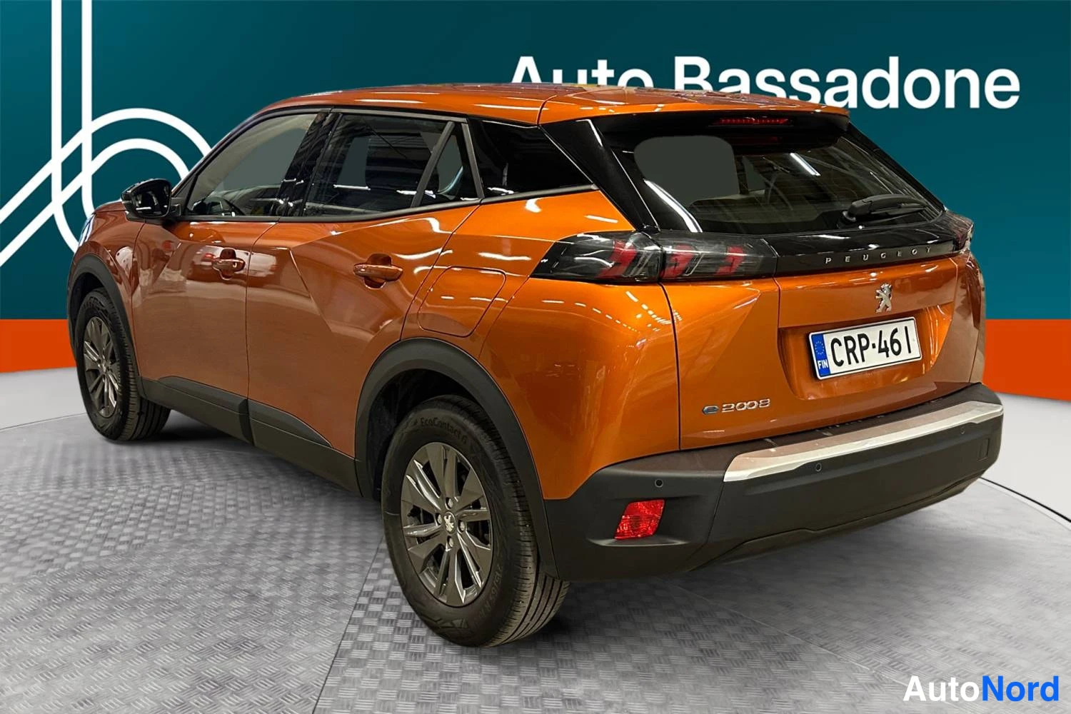 Oranssi Peugeot E-2008 2023, takaviisto, kuva 6