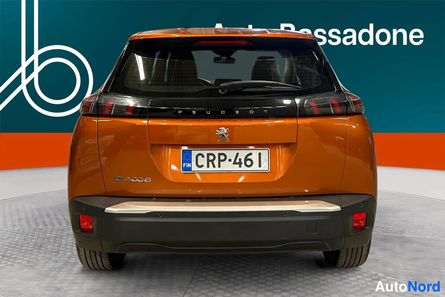 Oranssi Peugeot E-2008 2023, takaa, kuva 8