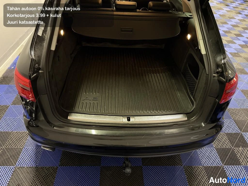 Musta Audi A6 Allroad 2013, tavaratila, kuva 11