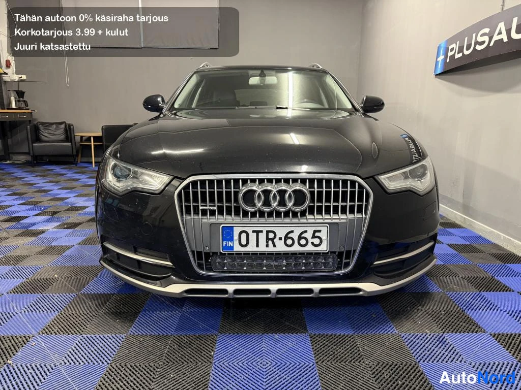 Musta Audi A6 Allroad 2013, edestä, kuva 4