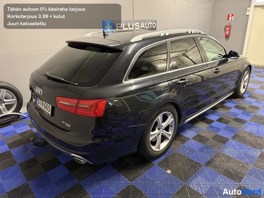 Musta Audi A6 Allroad 2013, takaviisto, kuva 6