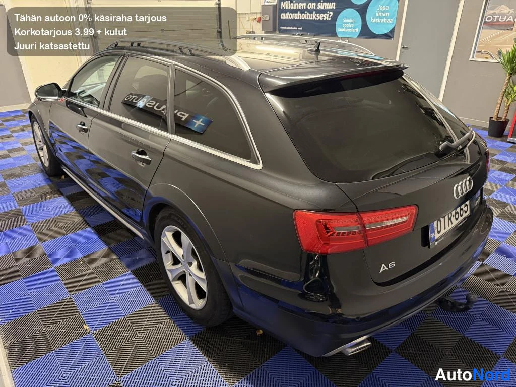 Musta Audi A6 Allroad 2013, takaviisto, kuva 7