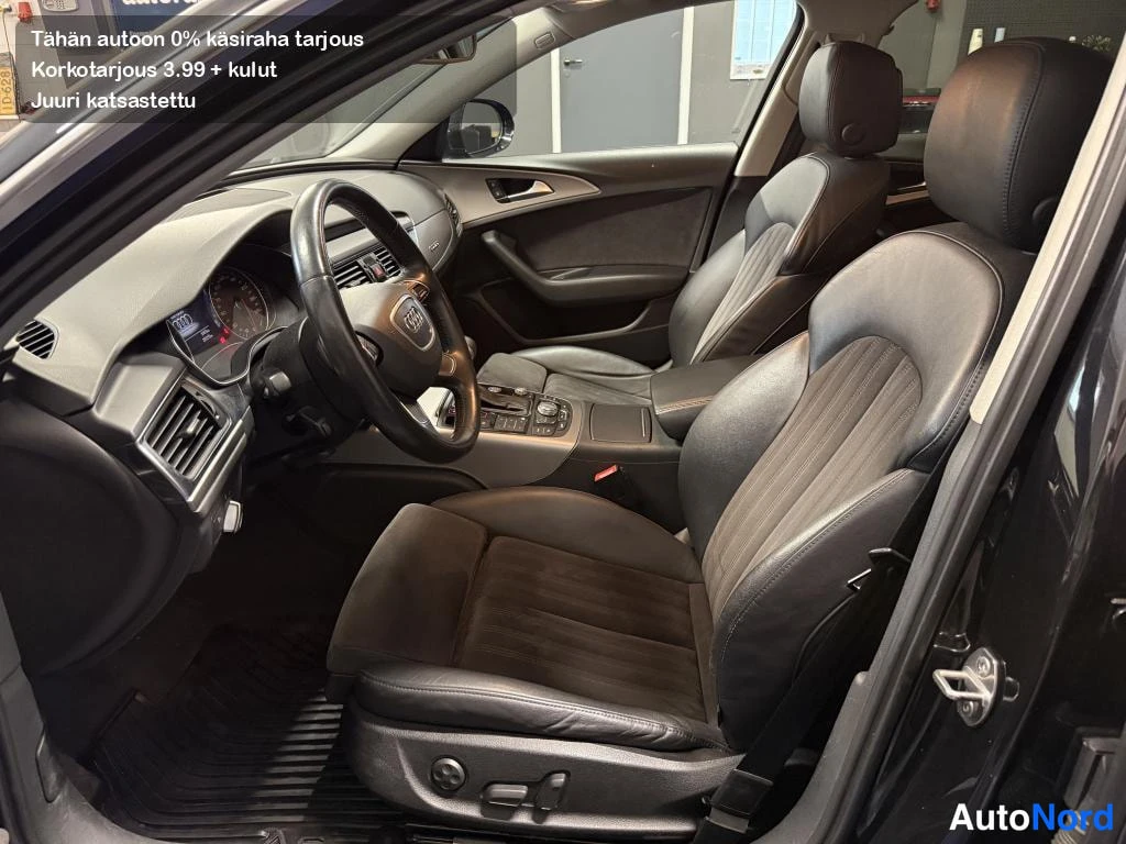 Musta Audi A6 Allroad 2013, etuistuimet, kuva 9