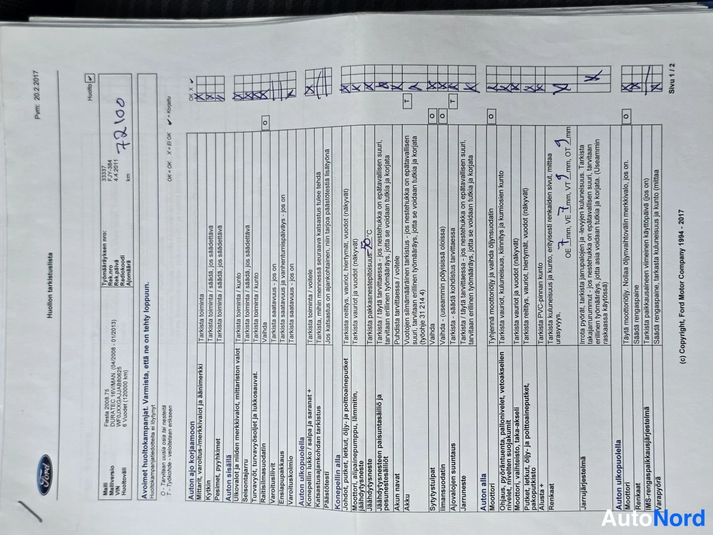 Sininen Ford Fiesta 2011, asiakirja, kuva 34