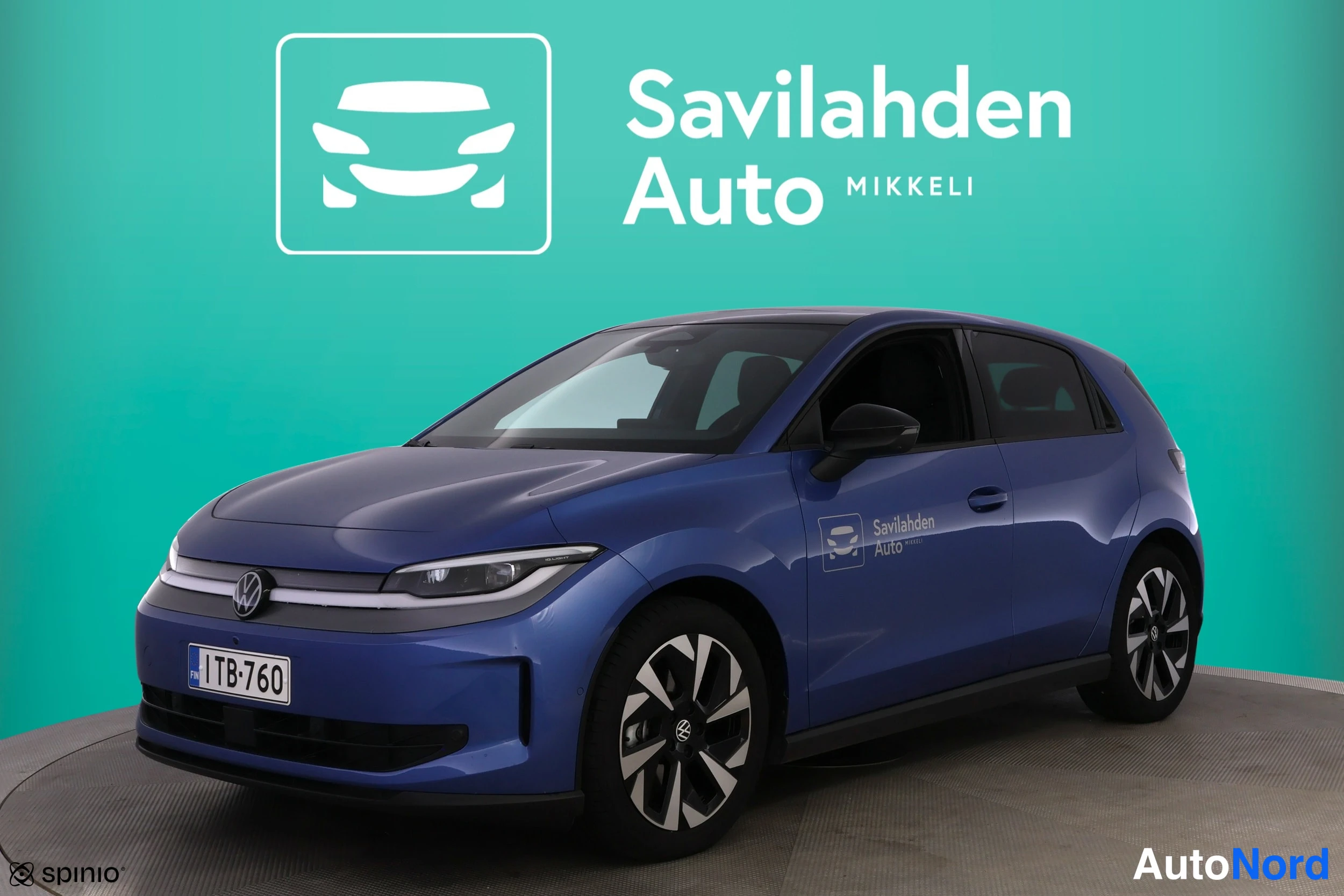 Sininen Volkswagen Polo 2026, etuviisto, keula vasemmalle, kuva 2
