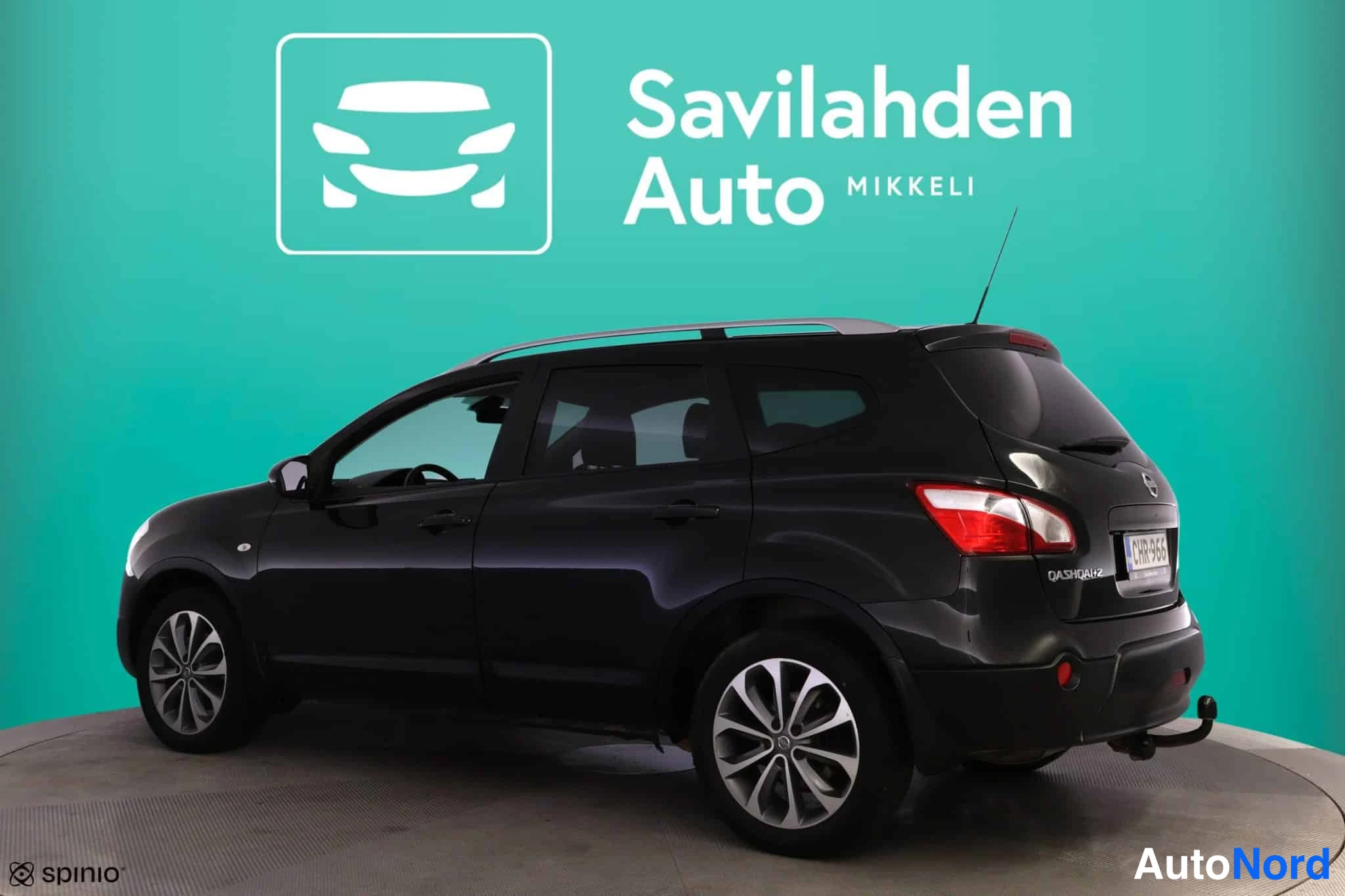 Musta Nissan Qashqai+2 2010, takaviisto, kuva 8