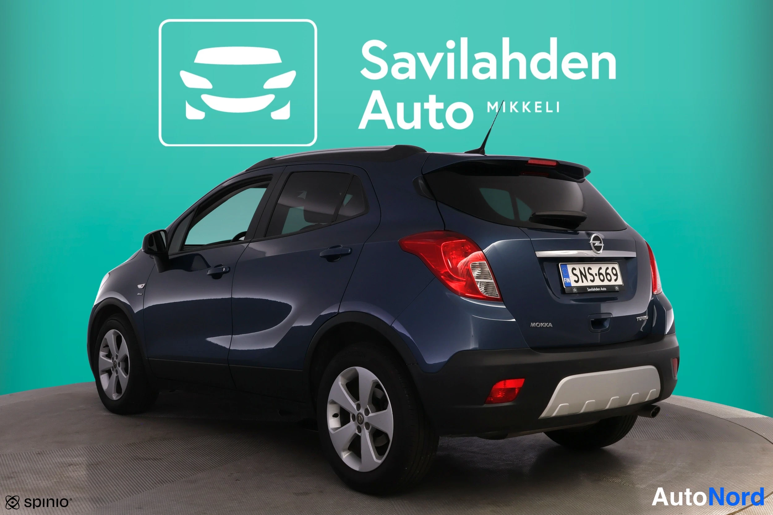 Sininen Opel Mokka 2016, takaviisto, kuva 7