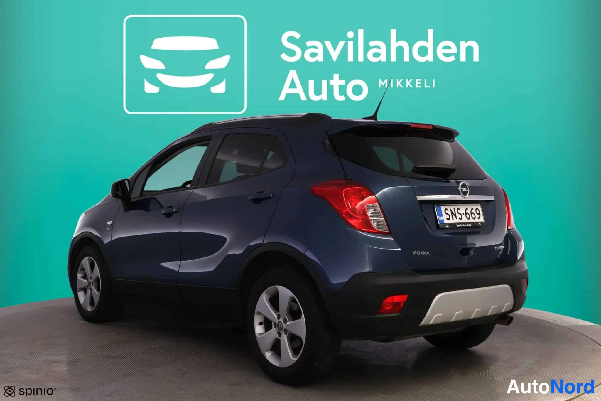 Sininen Opel Mokka 2016, takaviisto, kuva 8