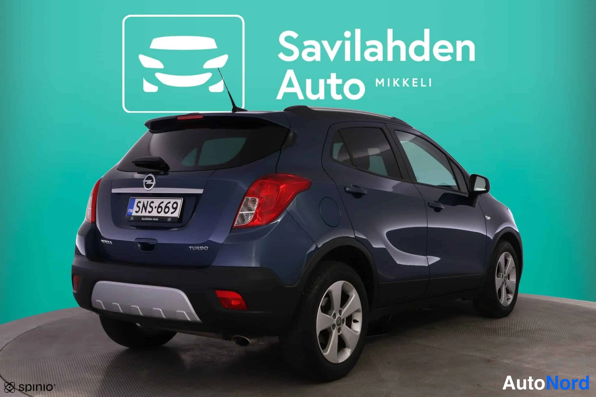 Sininen Opel Mokka 2016, takaviisto, kuva 10