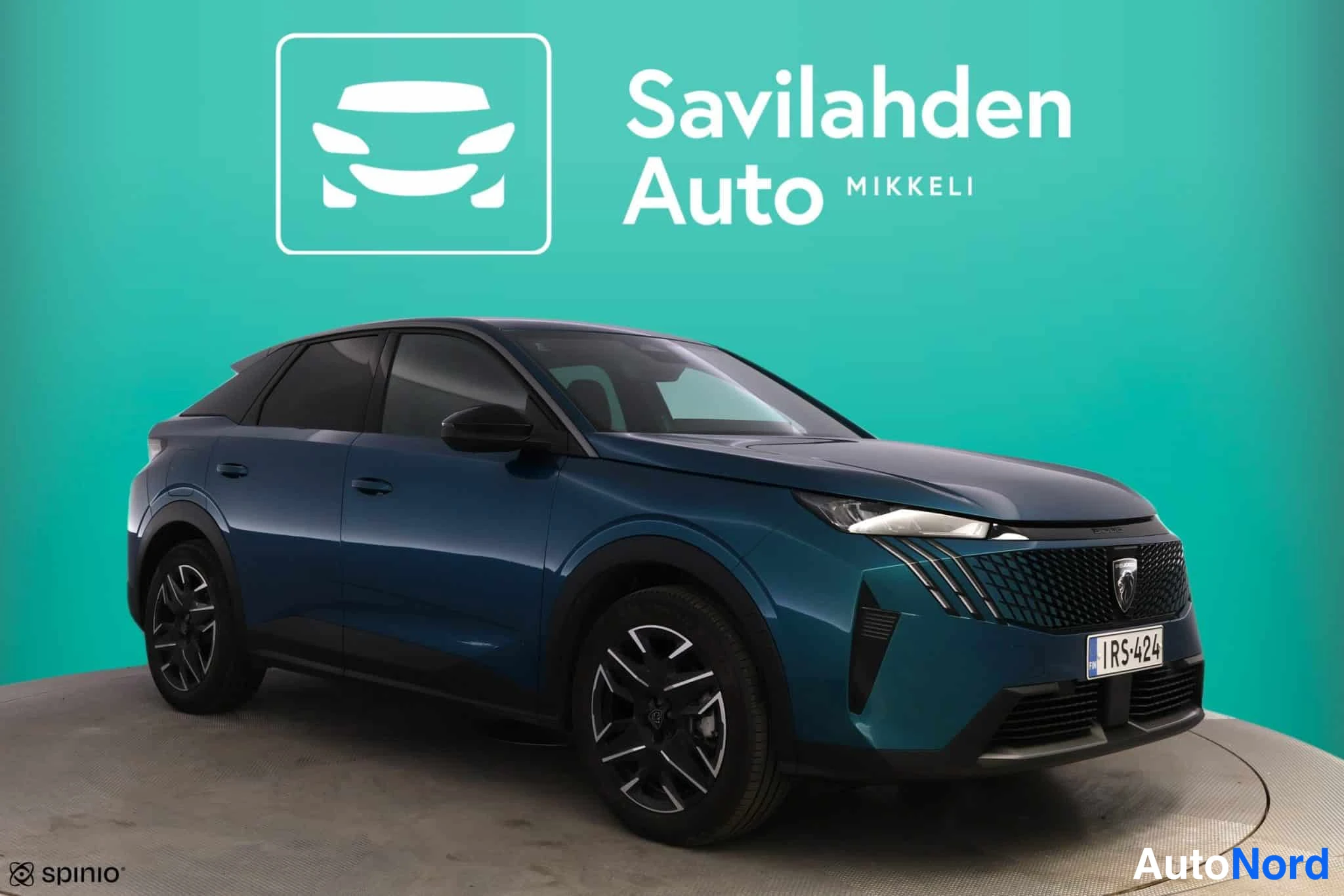 Sininen Peugeot 3008 2024, etuviisto, keula oikealle, kuva 5