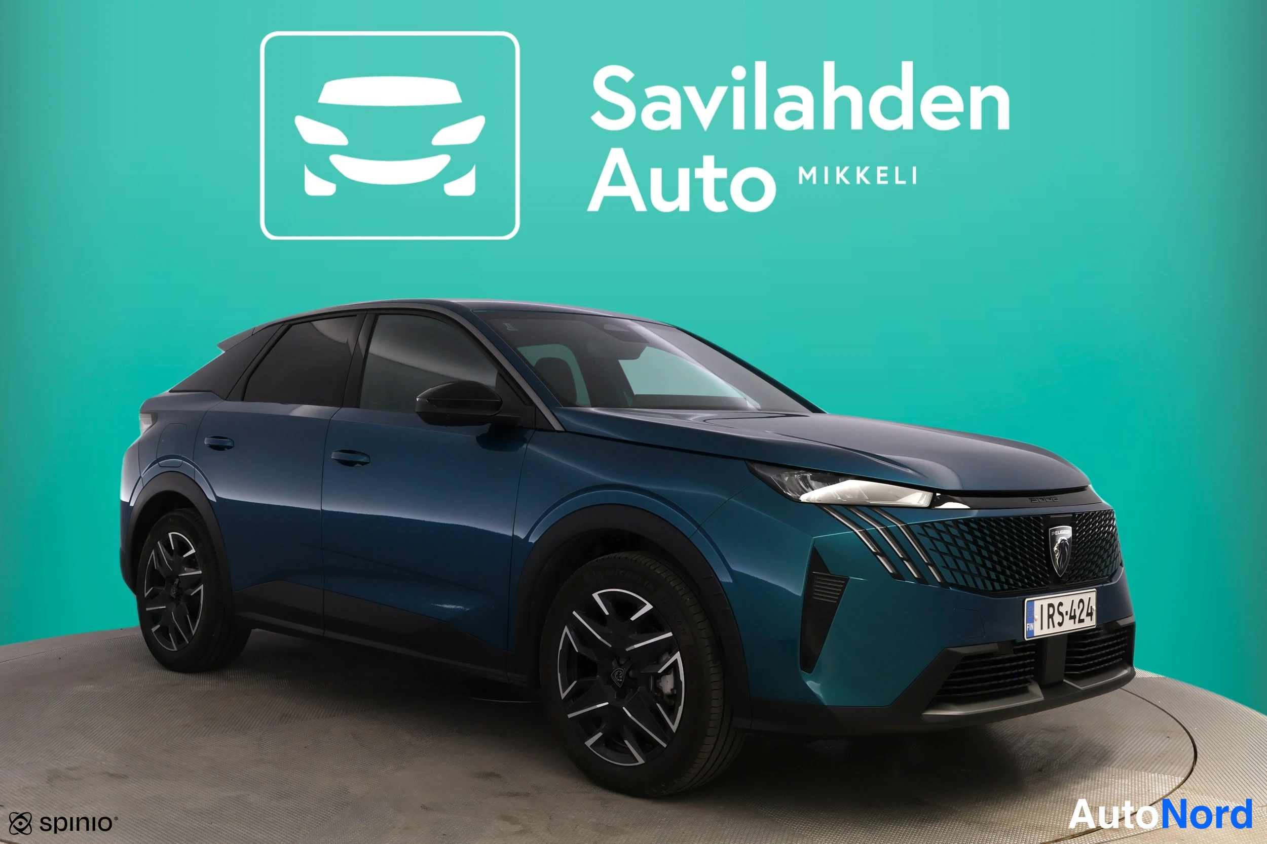 Sininen Peugeot 3008 2024, etuviisto, keula oikealle, kuva 6