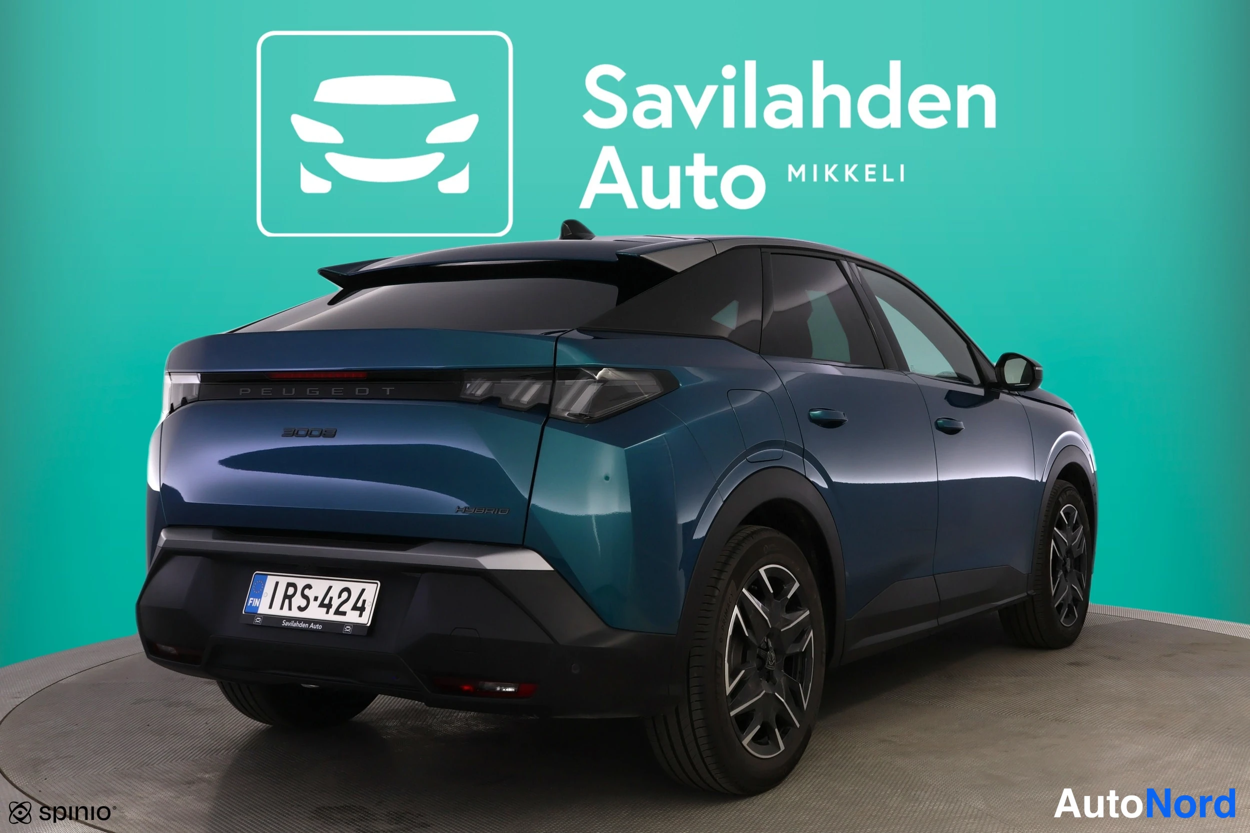 Sininen Peugeot 3008 2024, takaviisto, kuva 9