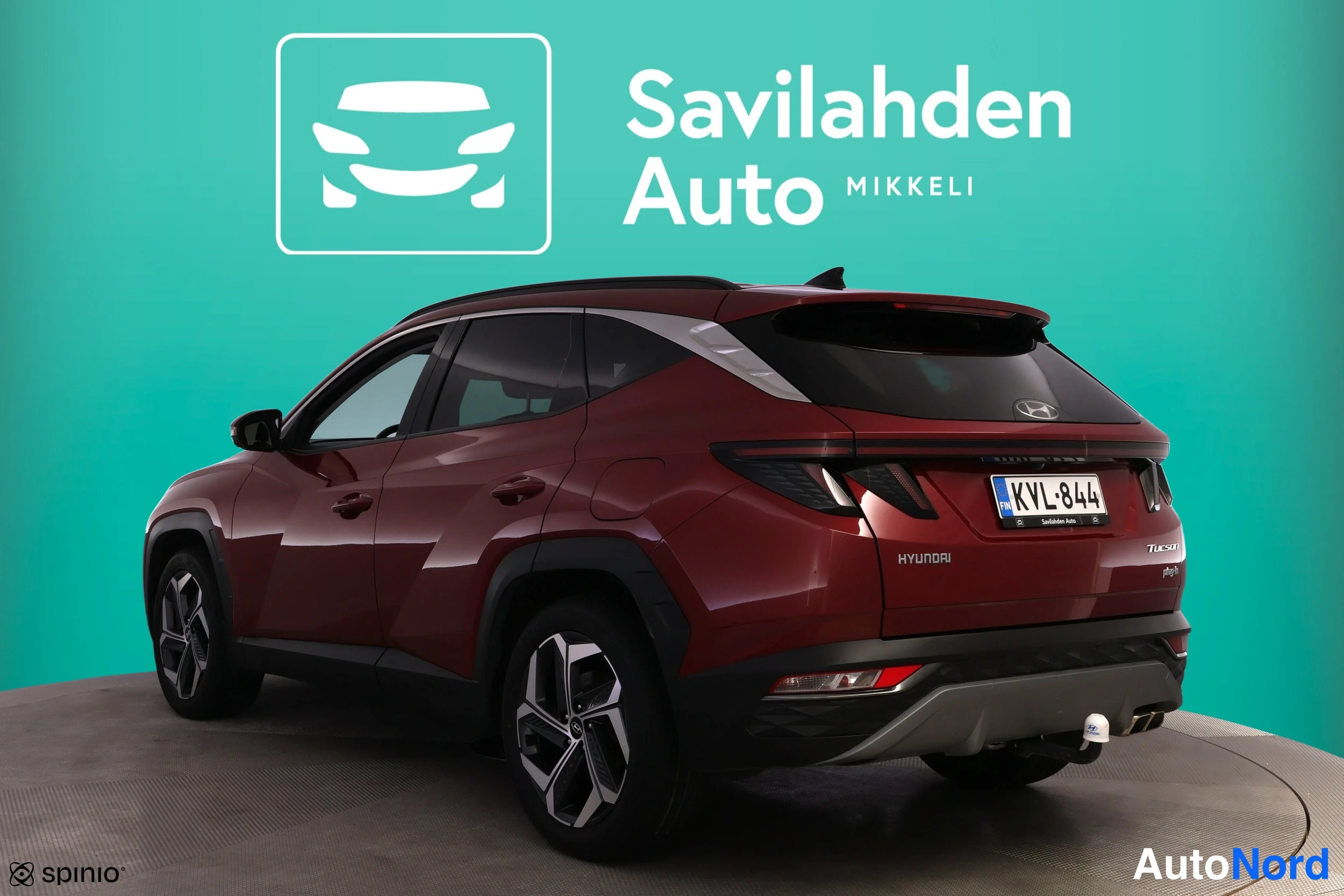 Punainen Hyundai Tucson 2023, takaviisto, kuva 9