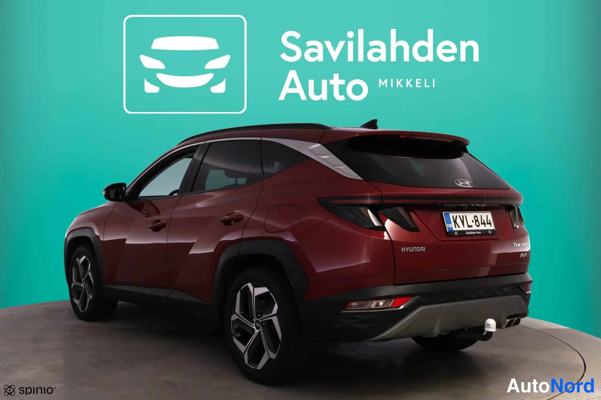 Punainen Hyundai Tucson 2023, takaviisto, kuva 10