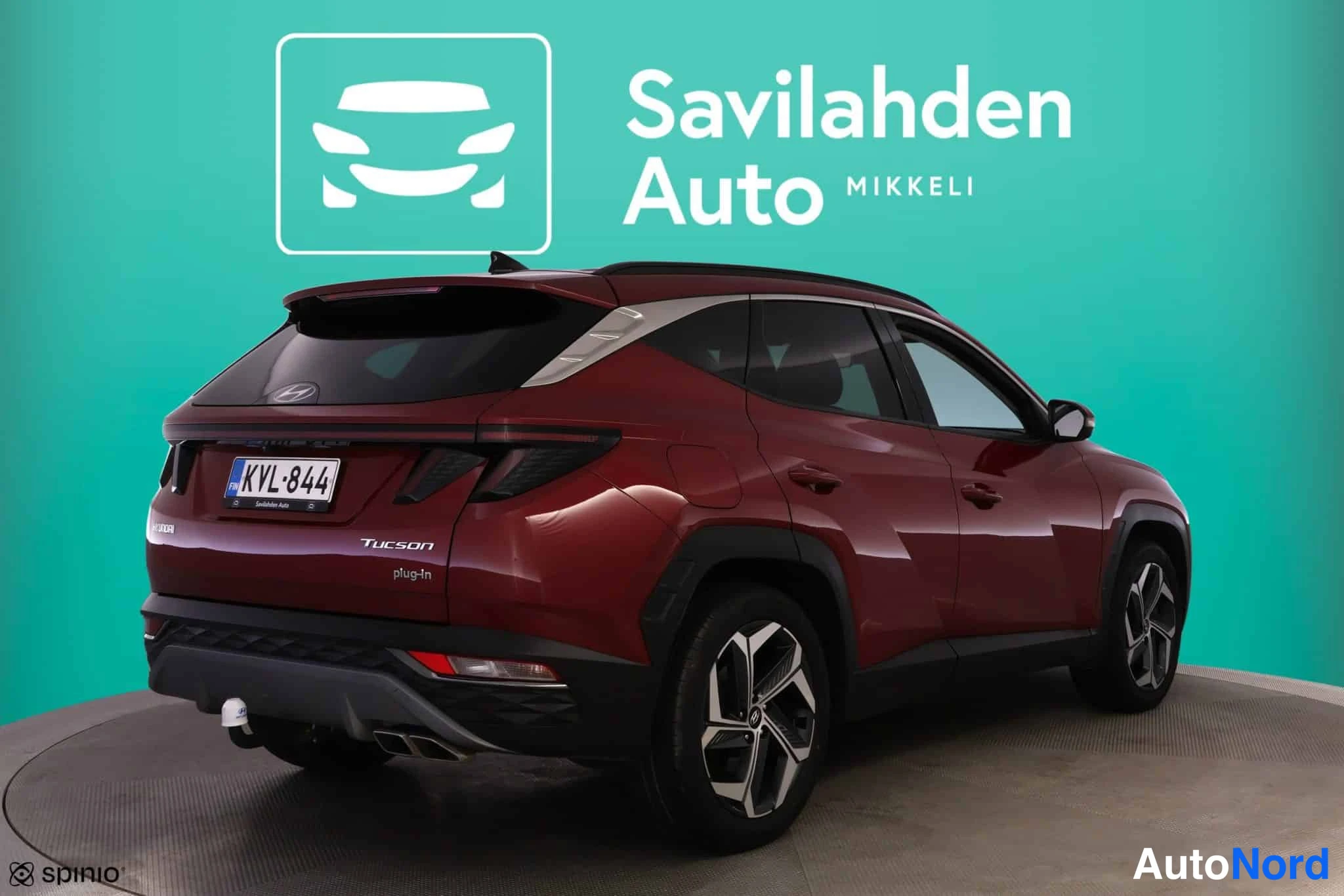 Punainen Hyundai Tucson 2023, takaviisto, kuva 12