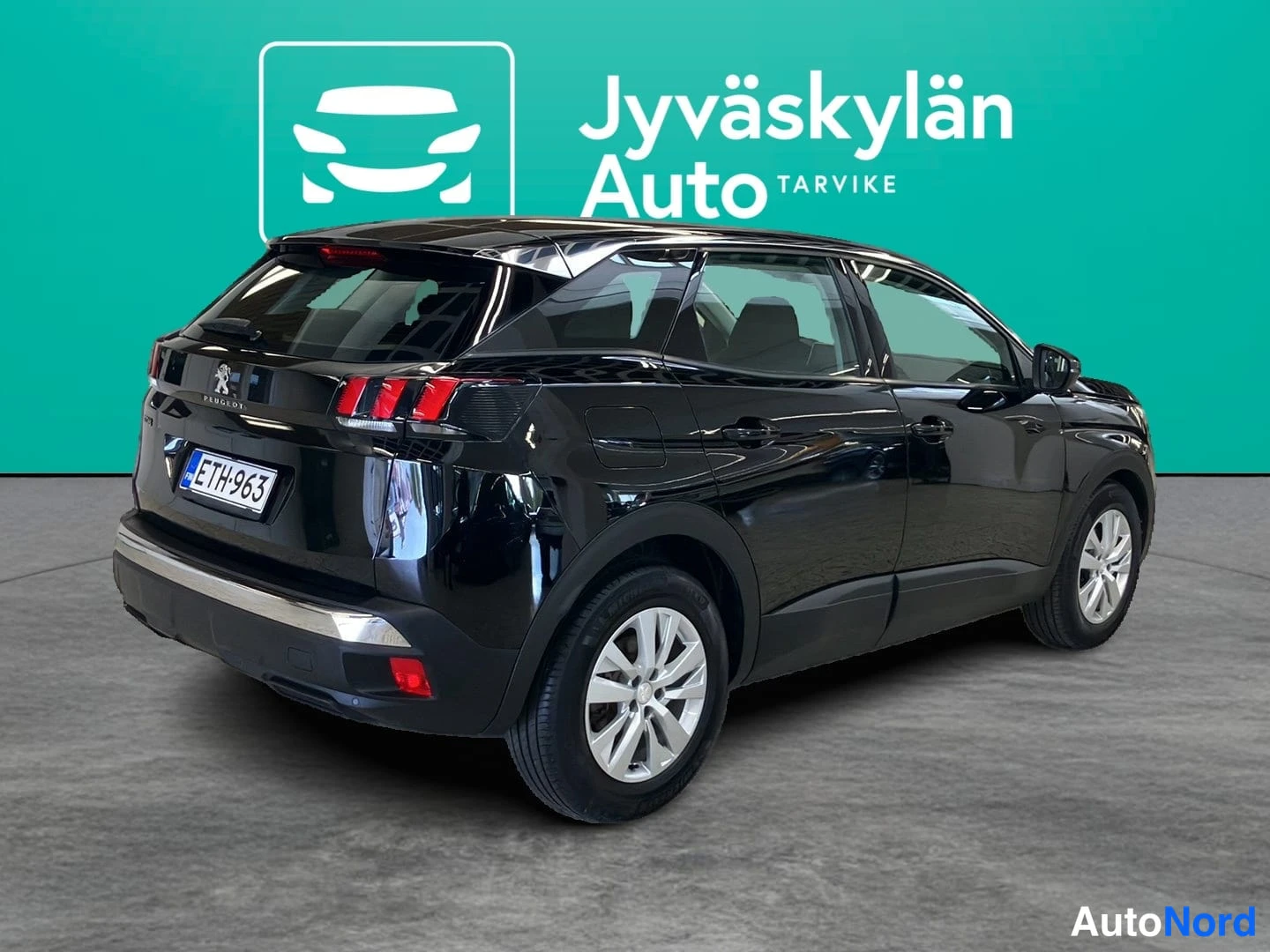 Musta Peugeot 3008 2020, takaviisto, kuva 4