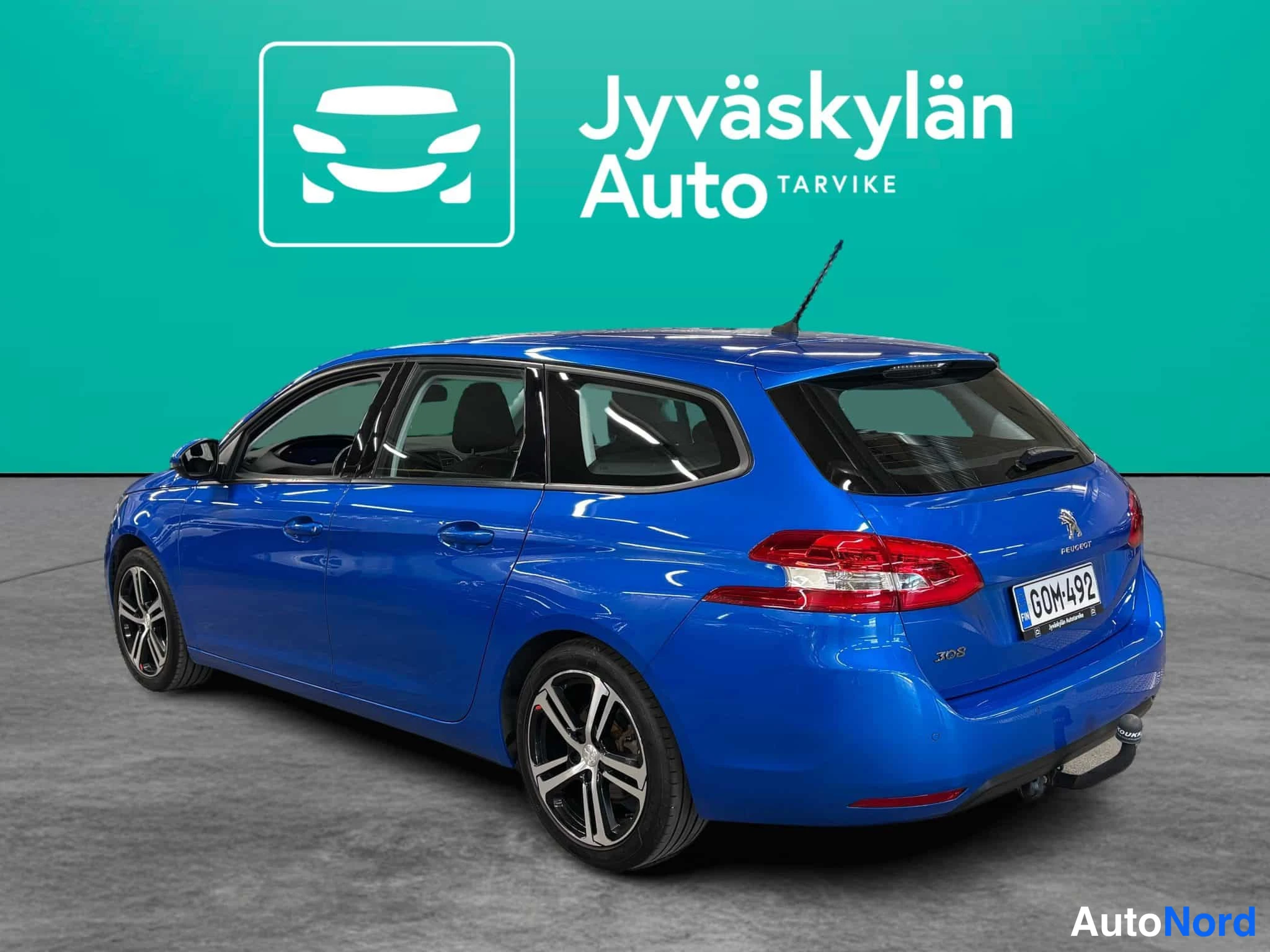 Sininen Peugeot 308 2020, takaviisto, kuva 13