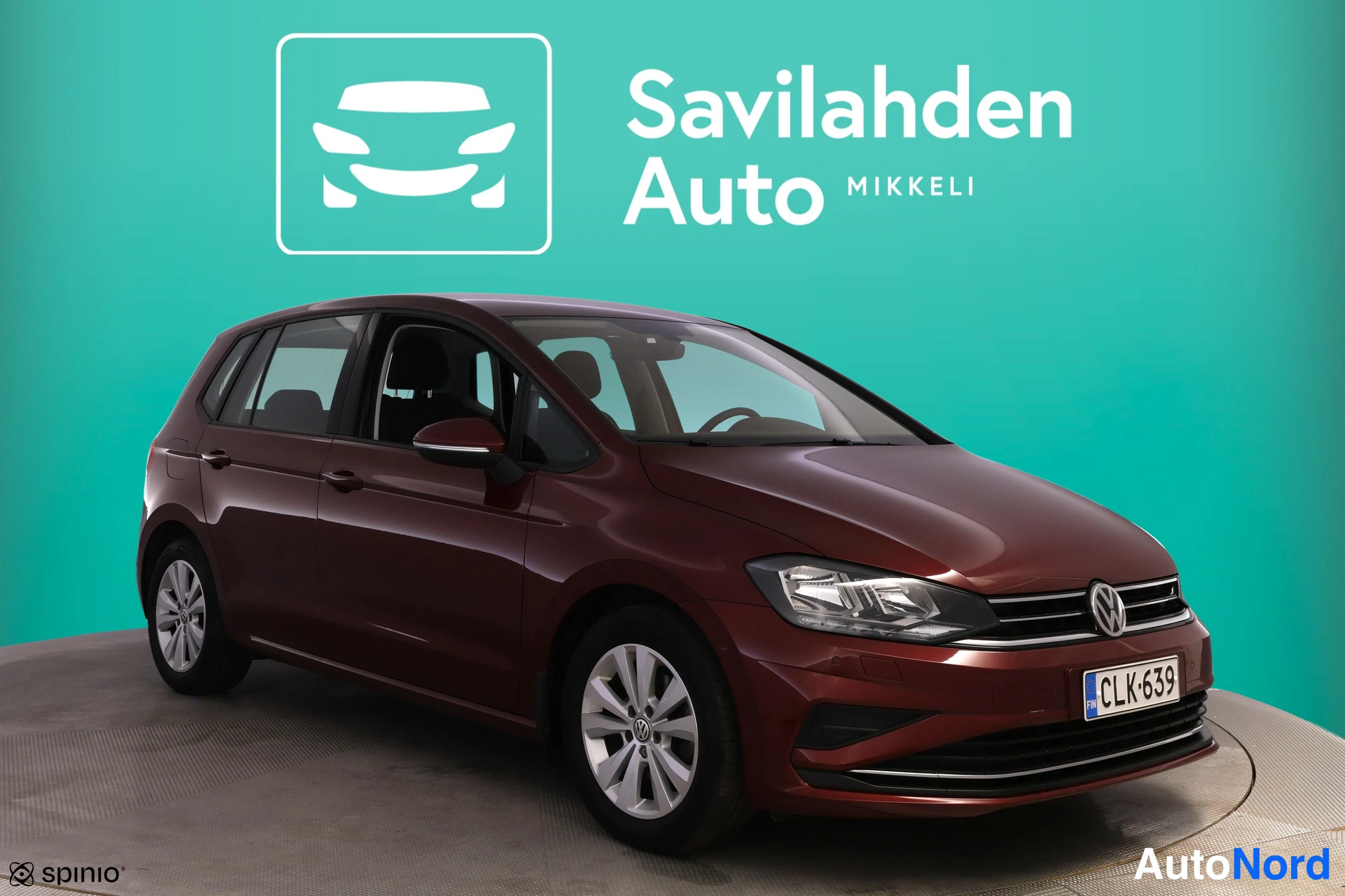 Punainen Volkswagen Golf Sportsvan 2018, etuviisto, keula oikealle, kuva 6