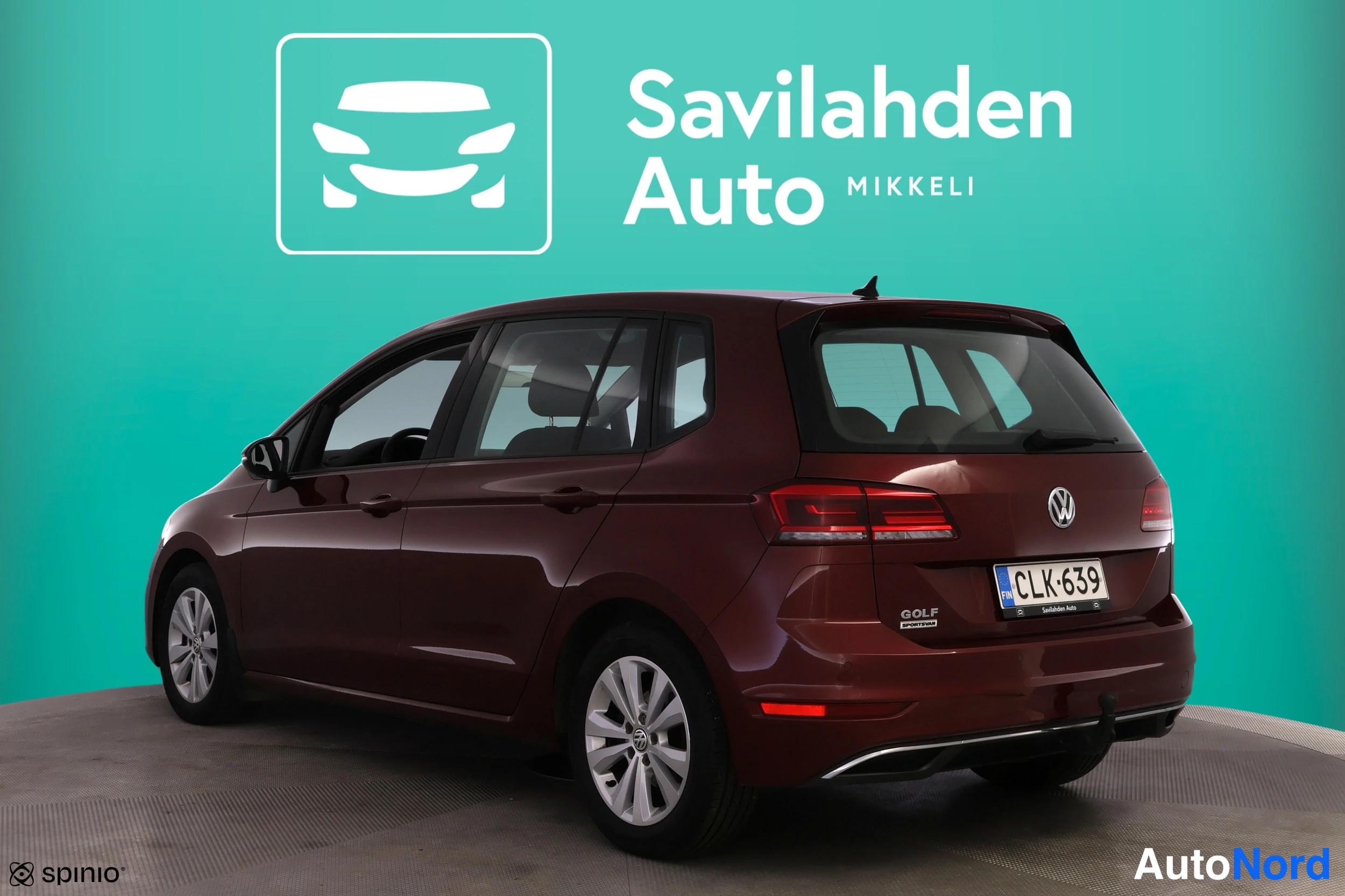 Punainen Volkswagen Golf Sportsvan 2018, takaviisto, kuva 9