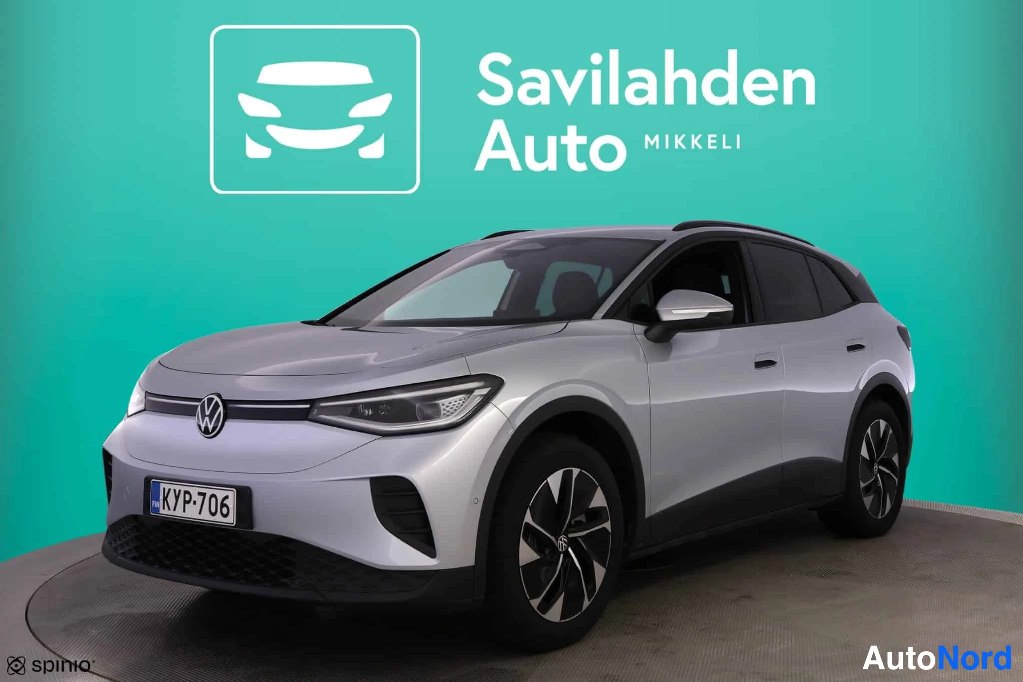 Harmaa Volkswagen ID.4 2026, etuviisto, keula vasemmalle, kuva 2